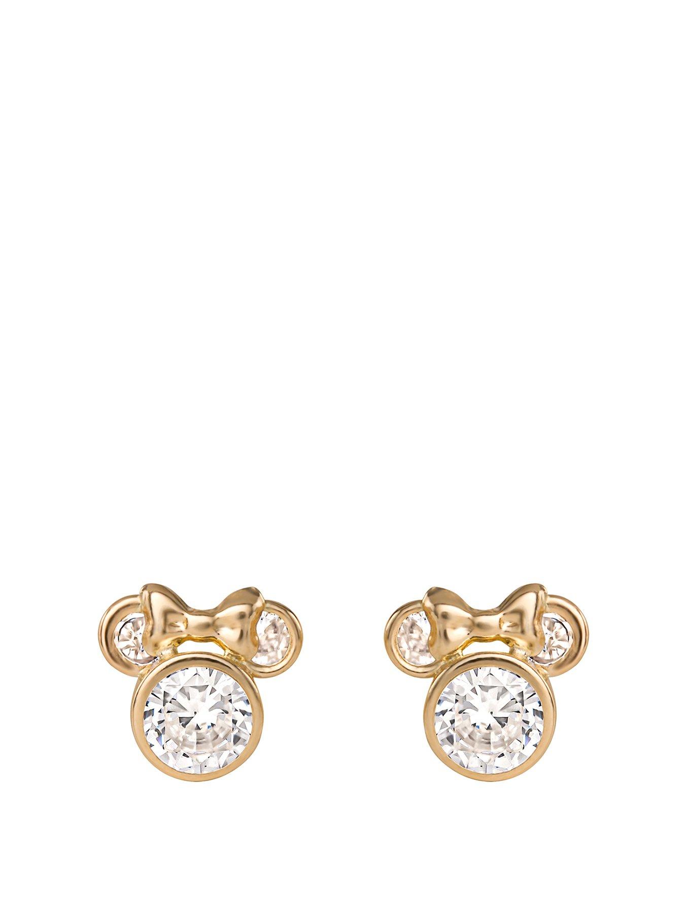 Minnie mouse earrings on sale gold