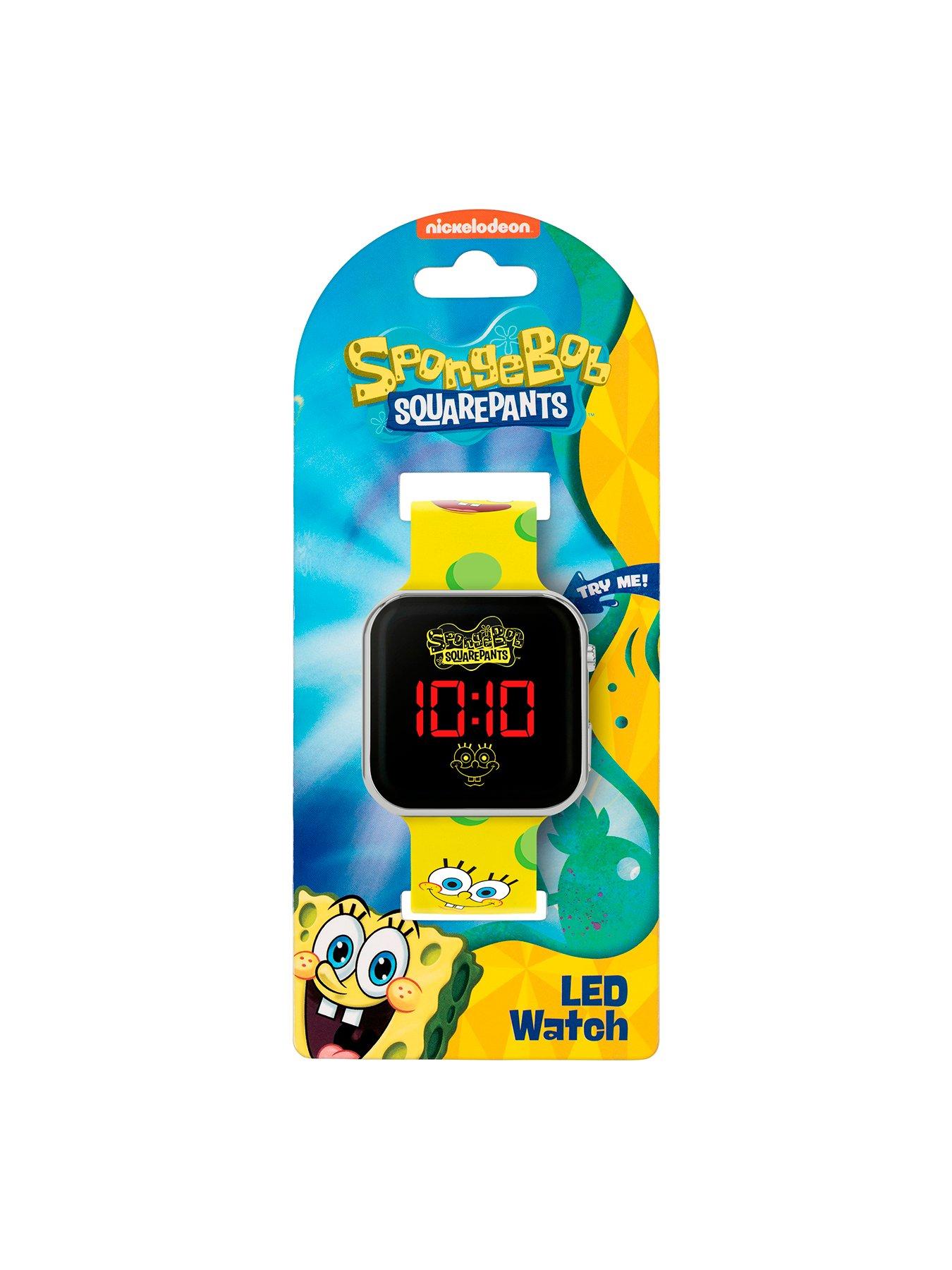 Image 3 of 3 of Nickelodeon Nickelodeon SpongeBob Yellow LED Watch with Printed Silicone Strap