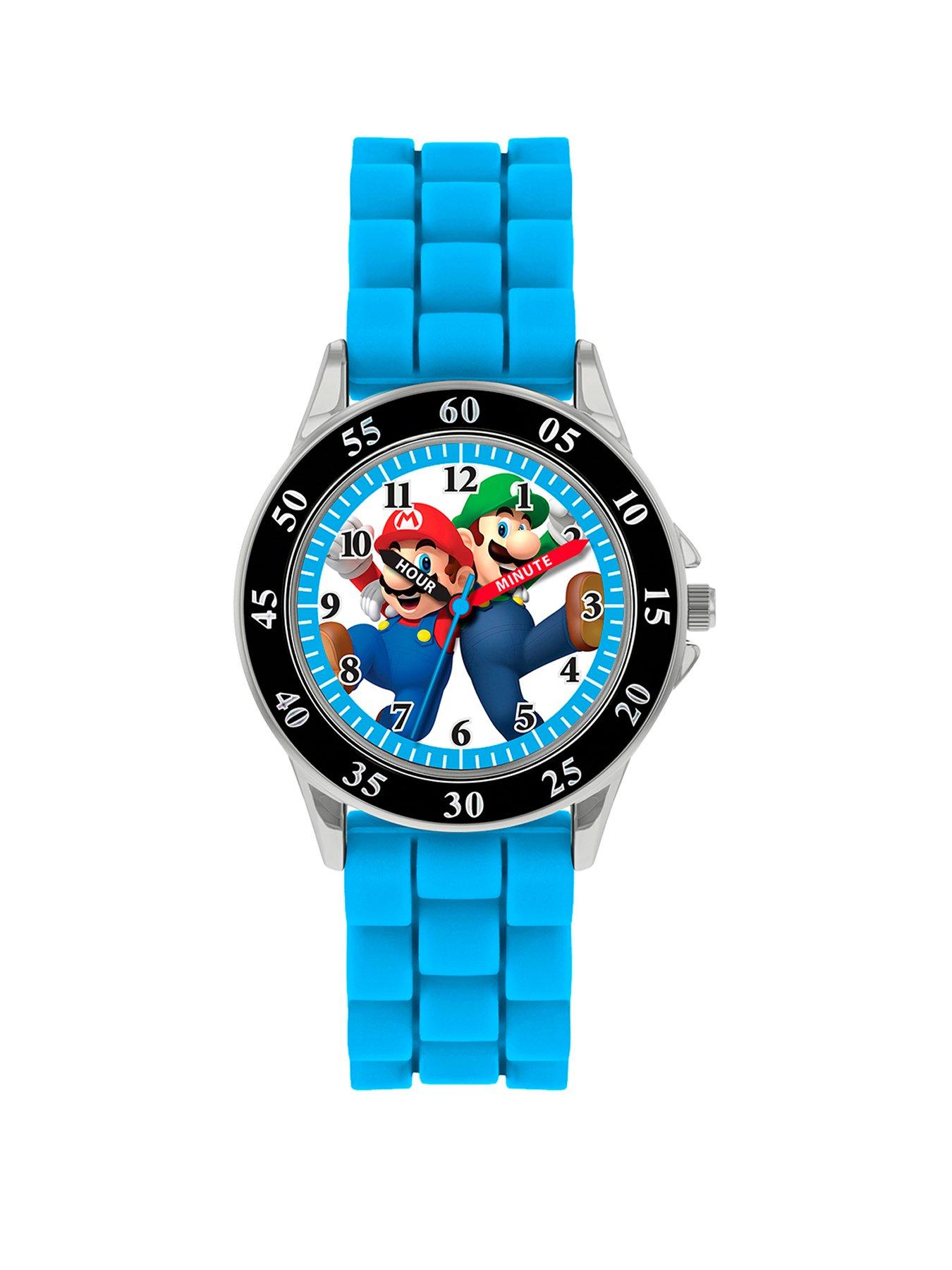 Nintendo Nintendo Mario Blue Silicone Strap Time Teacher Watch