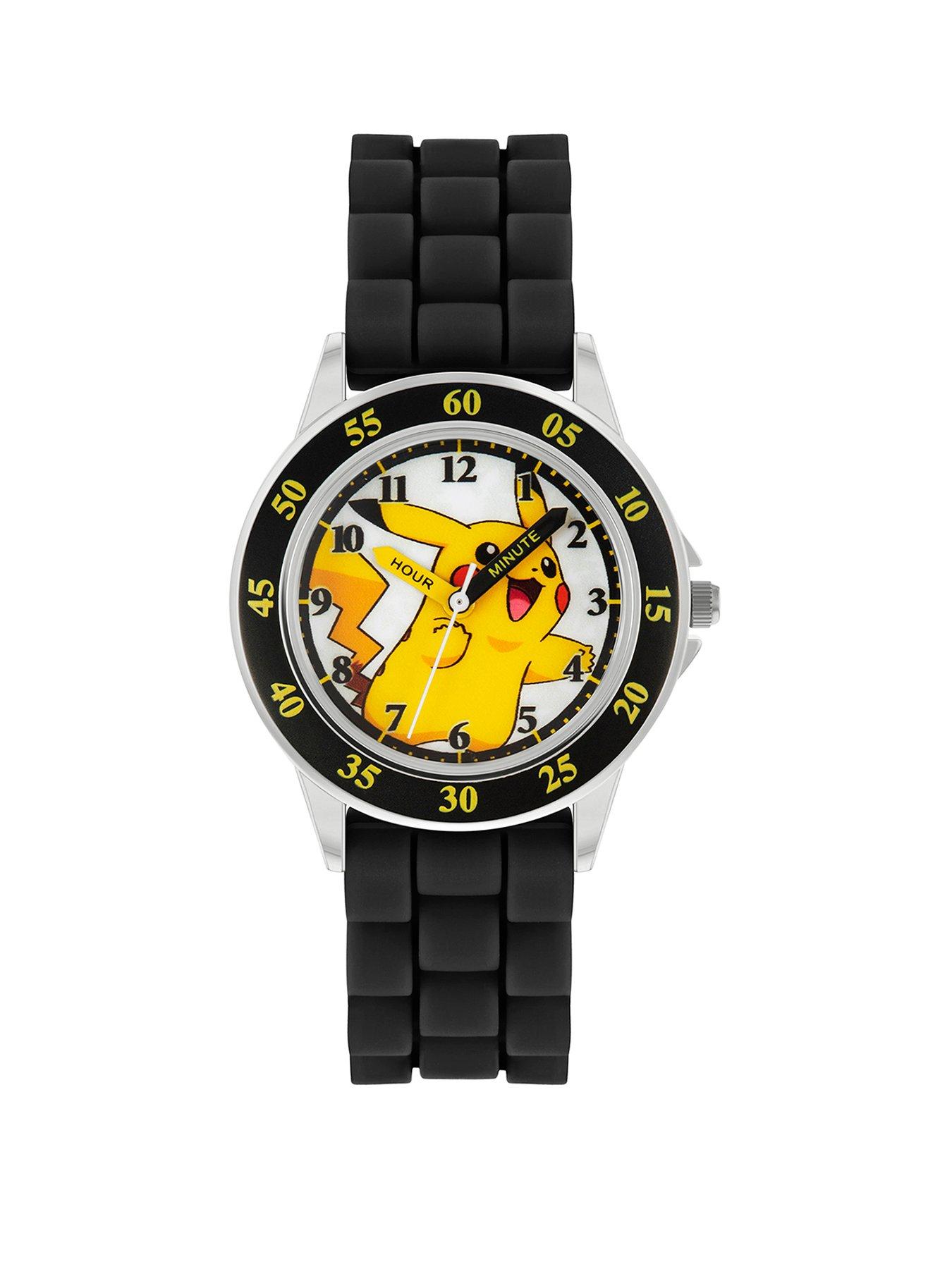 Pokemon Pokemon Black Silicone Strap Time Teacher Watch