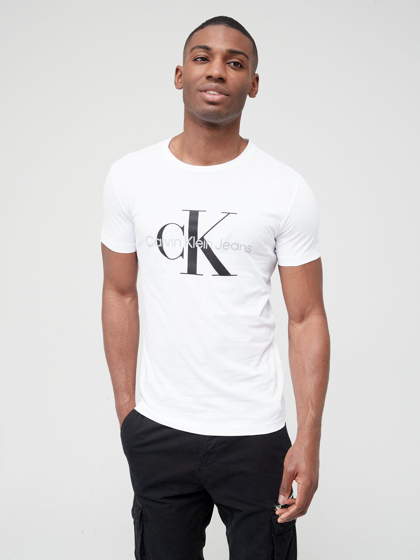 Descubrir 70+ imagen calvin klein t shirt mens white