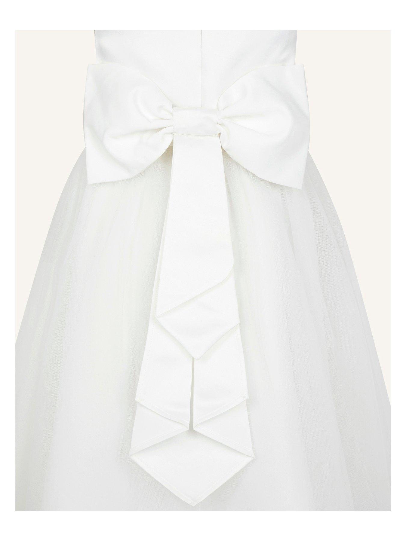 Monsoon girls hot sale white dress