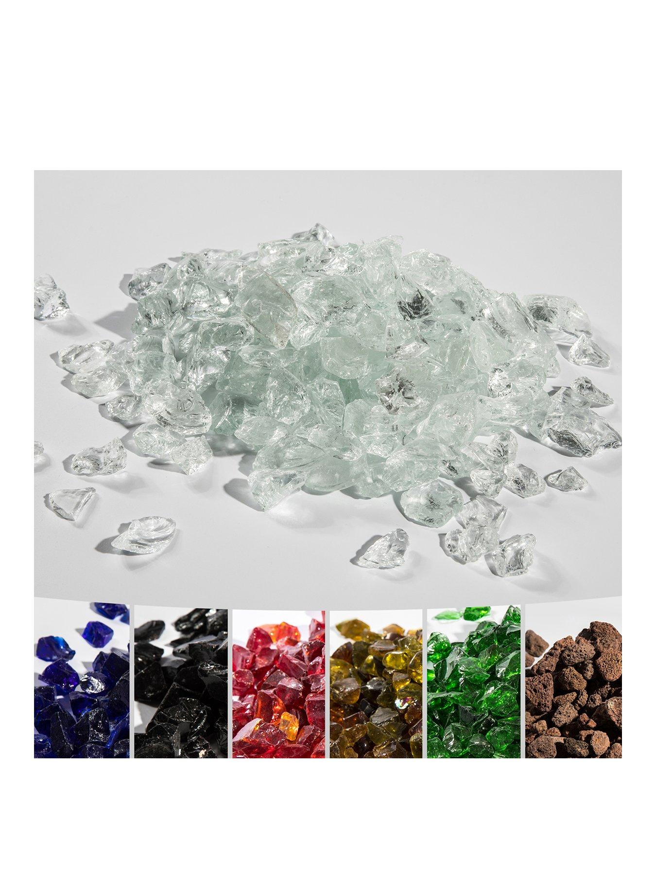 Image of Teamson Home Clear Fire Glass - 4kg