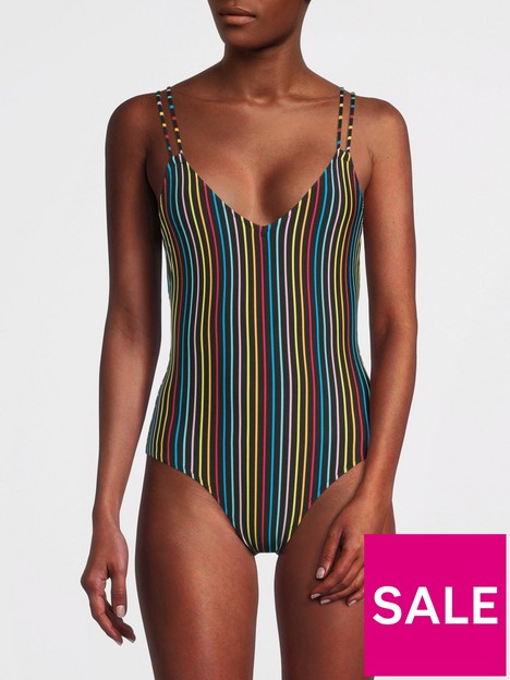 solid-striped-the-lynn-rainbow-pinstripe-swimsuit-blacknbsp