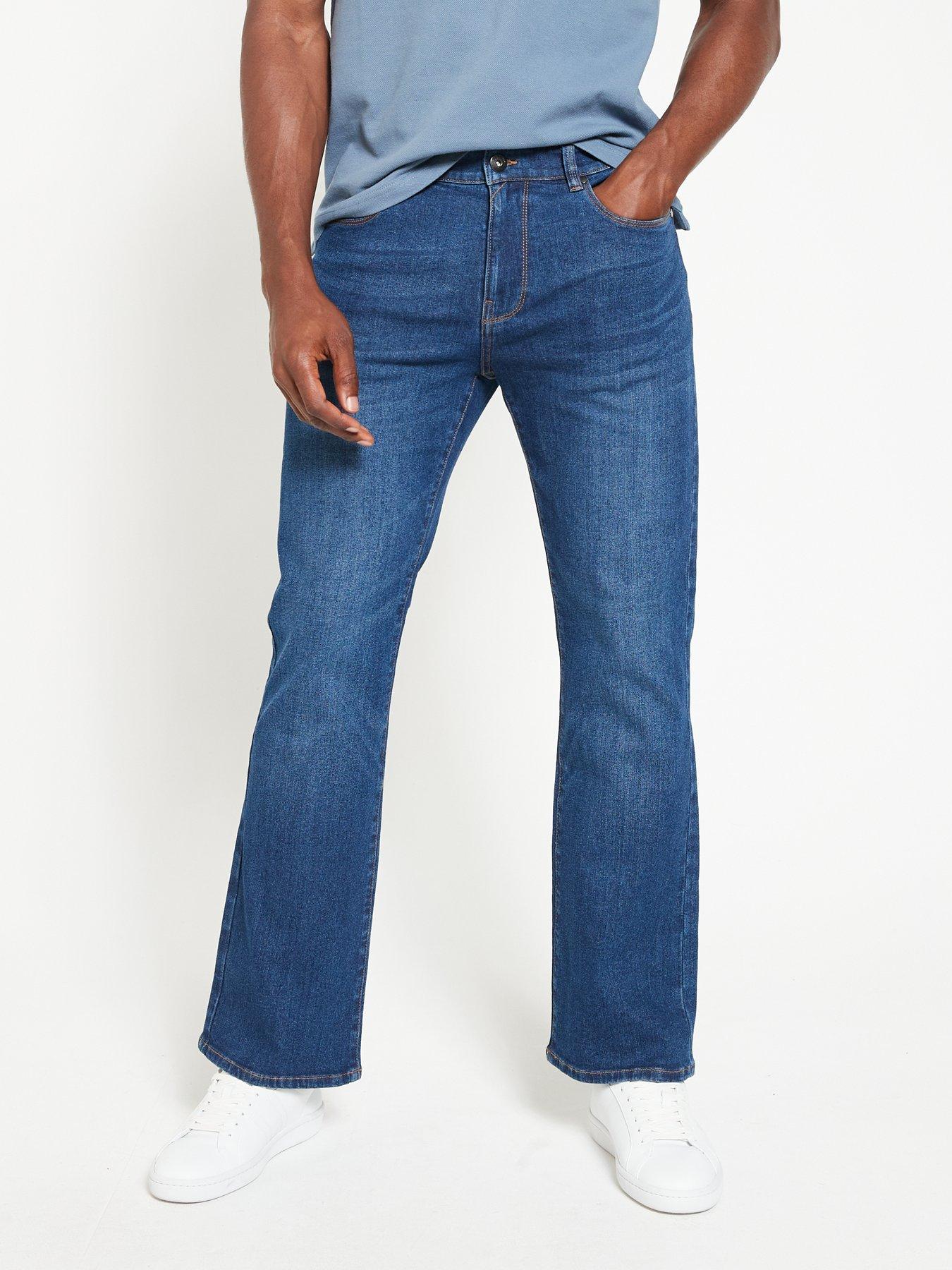 Calvin Klein Tapered Coolmax Jeans - Mid Blue