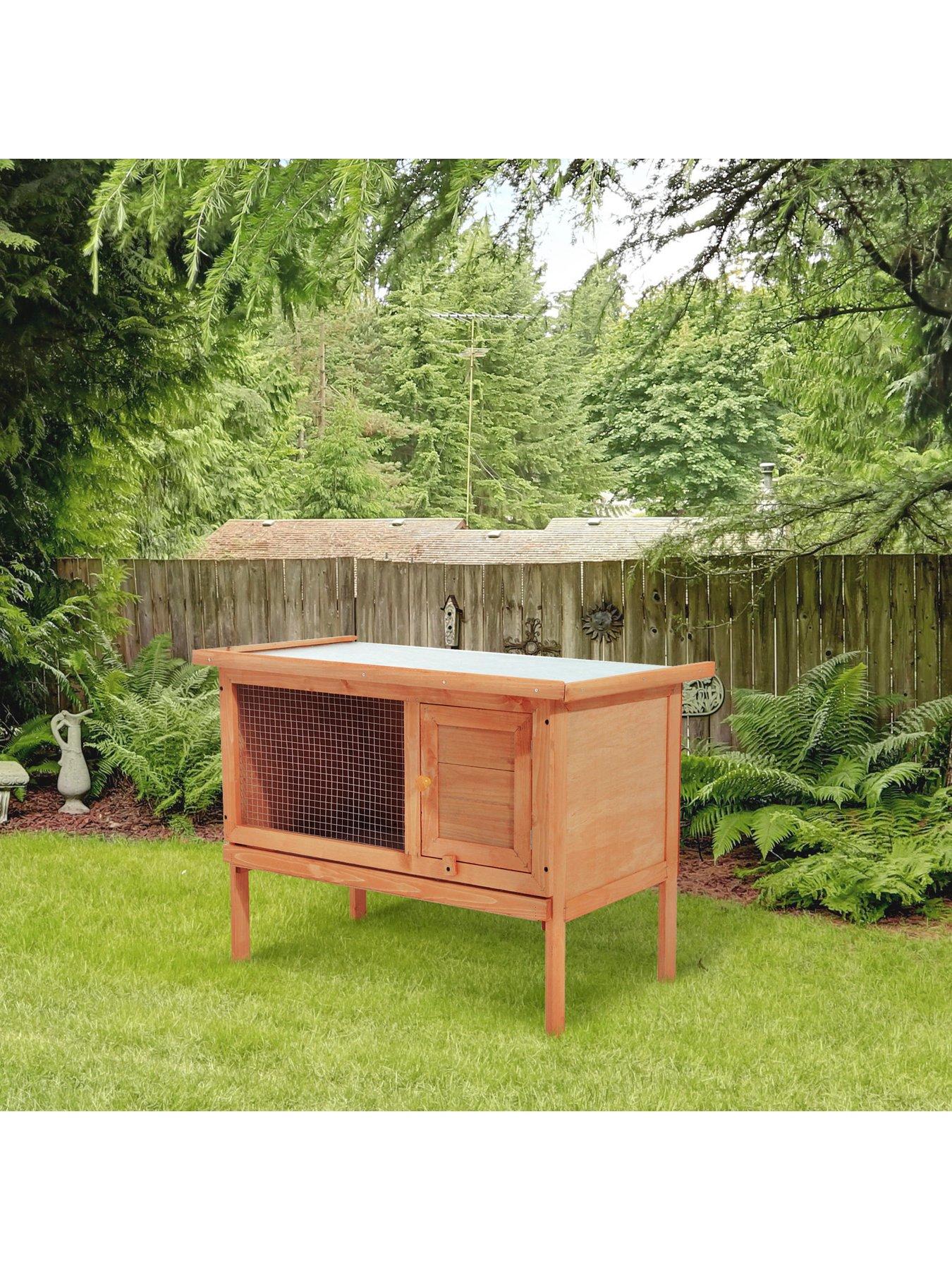 pawhut-pawhut-rabbit-hutch-90lx45wx65hstillFront