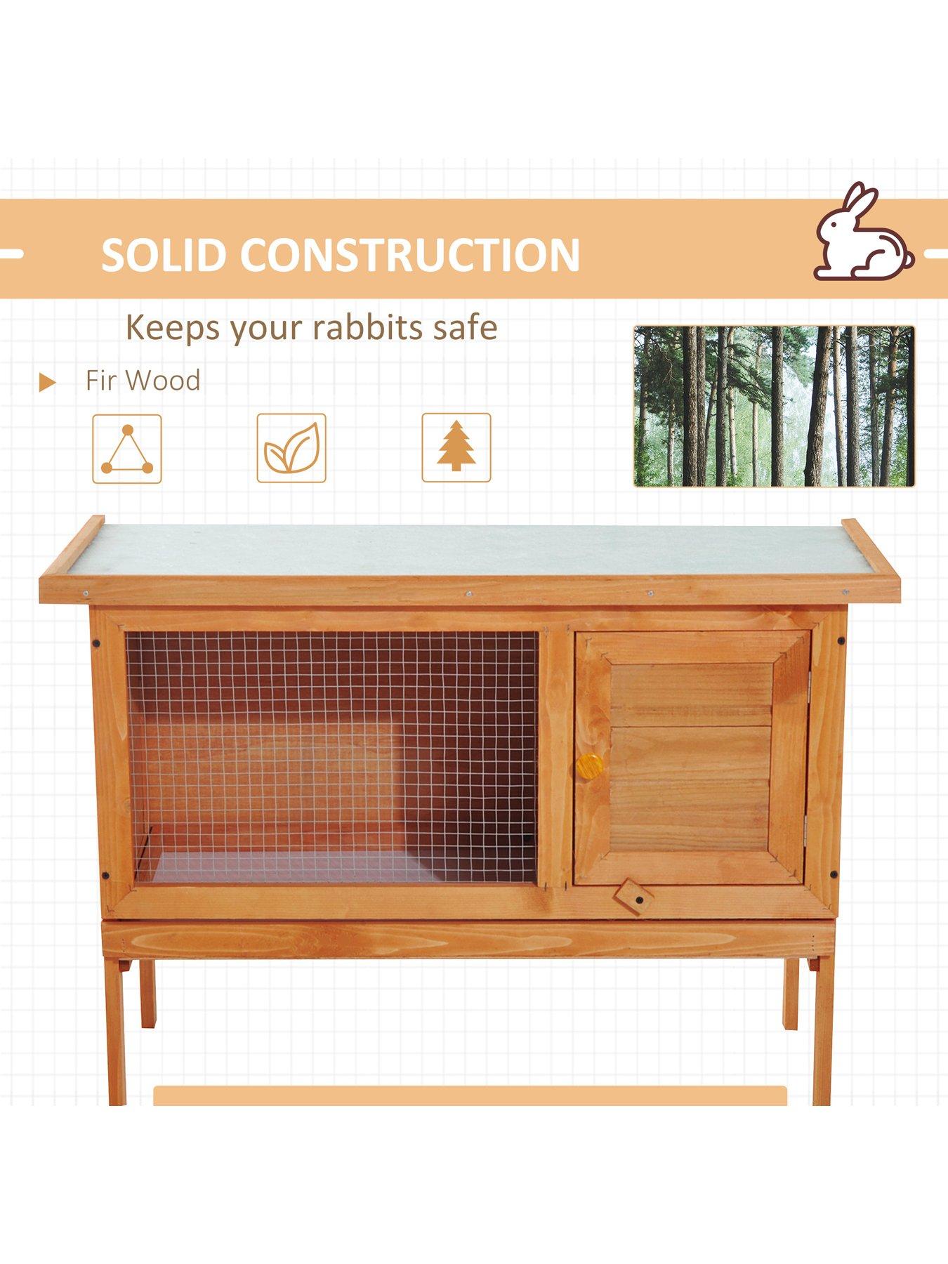 pawhut-pawhut-rabbit-hutch-90lx45wx65houtfit