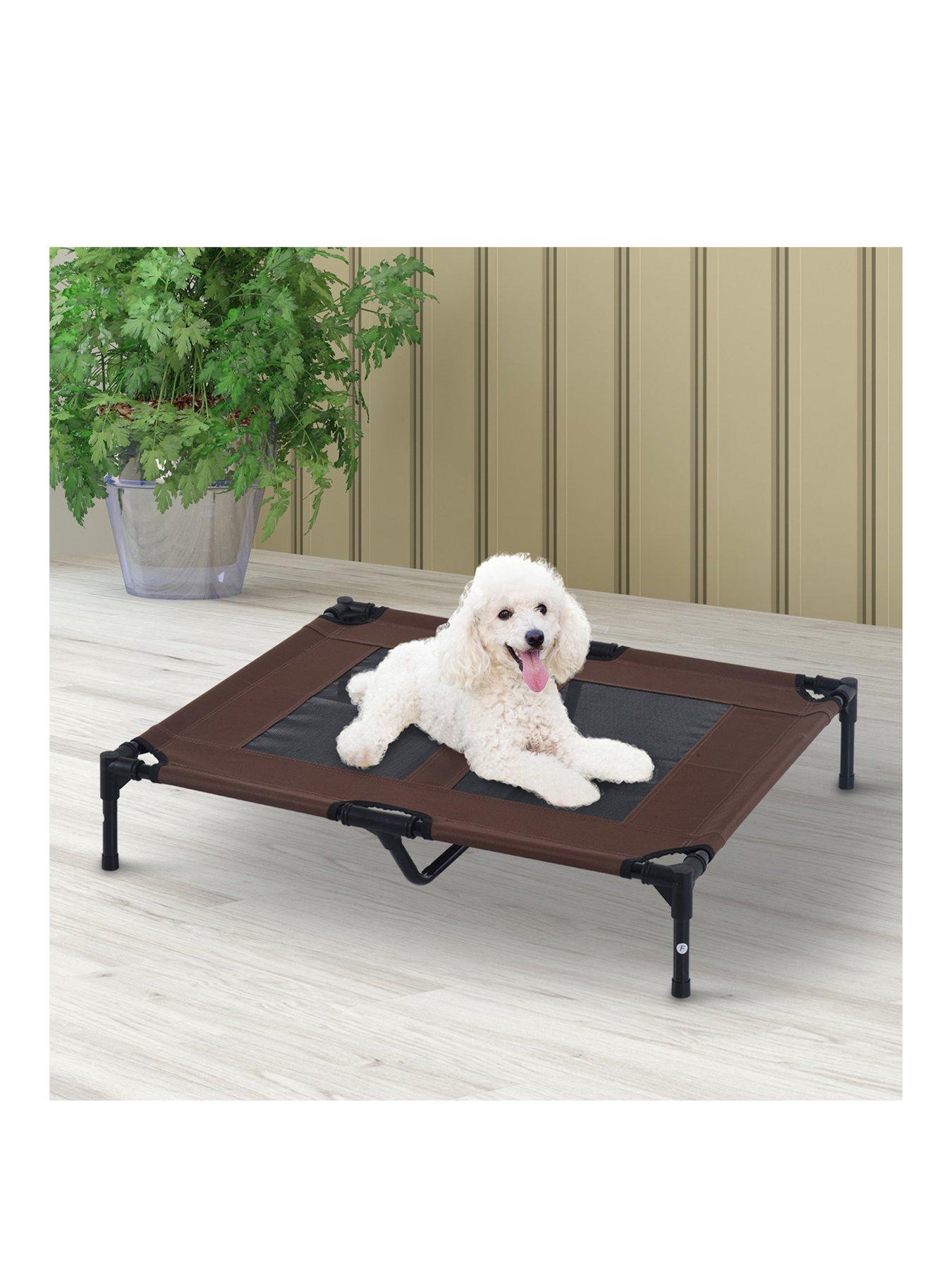 pawhut-pawhut-large-elevated-portable-camping-pet-bed