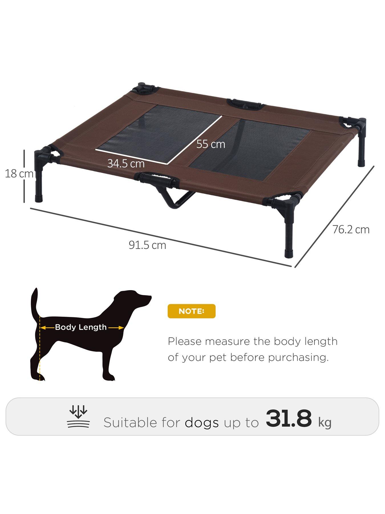 pawhut-pawhut-large-elevated-portable-camping-pet-bedstillFront