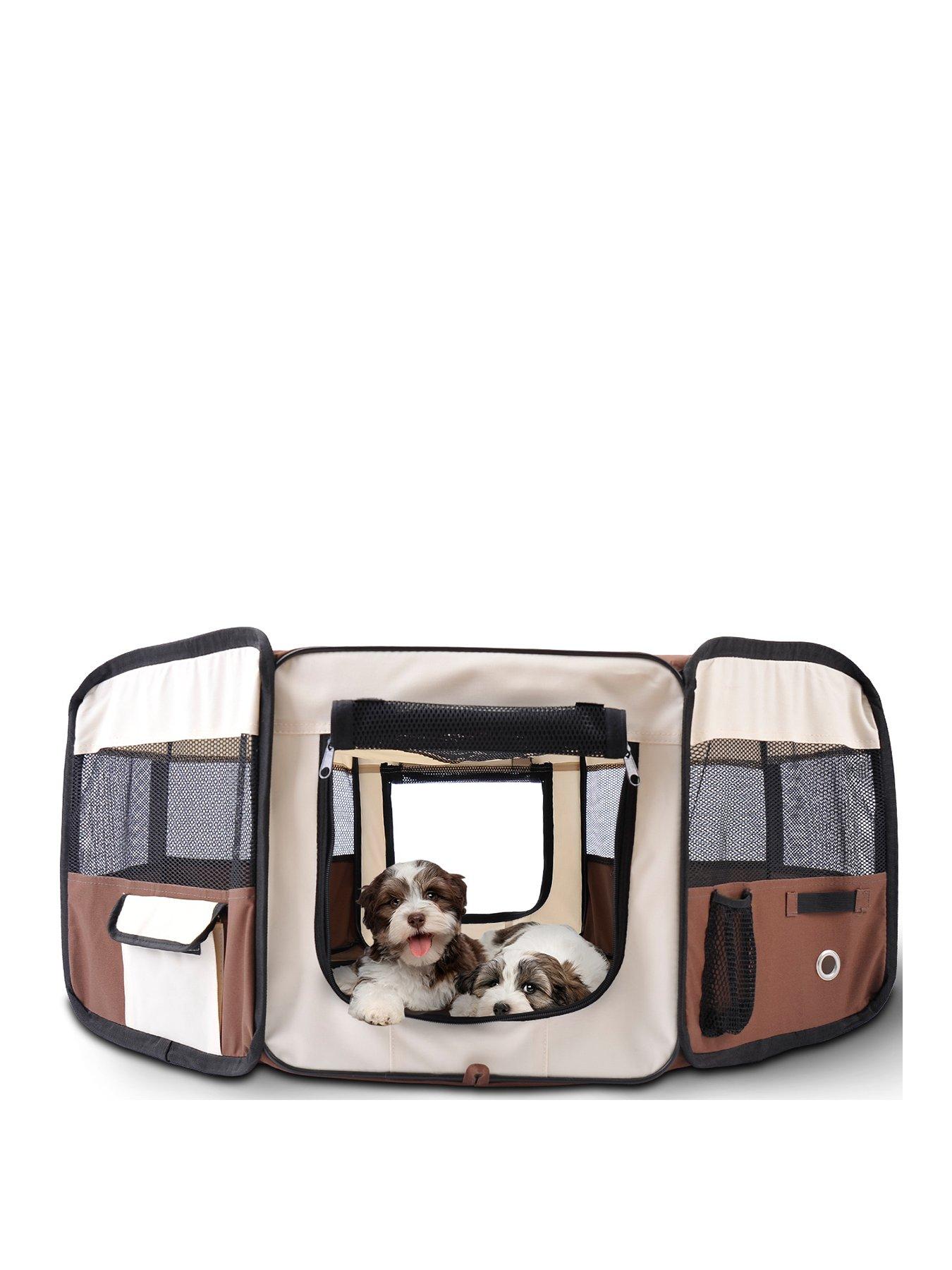 pawhut-fabric-pet-dog-playpen-37cm-x-37cm-x-95cm