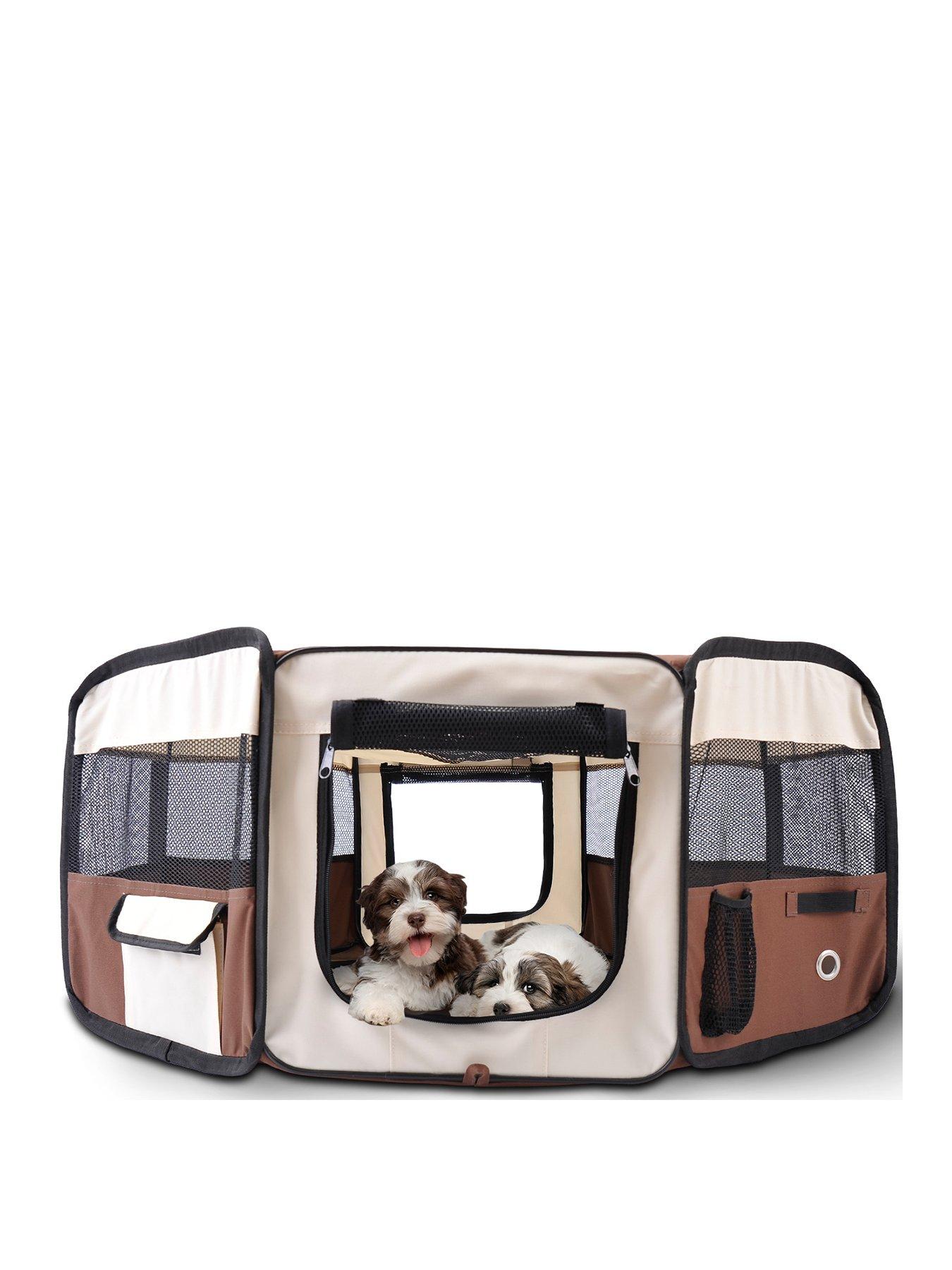 Image 1 of 6 of PawHut Fabric Pet Dog Playpen (37cm x 37cm x 95cm)