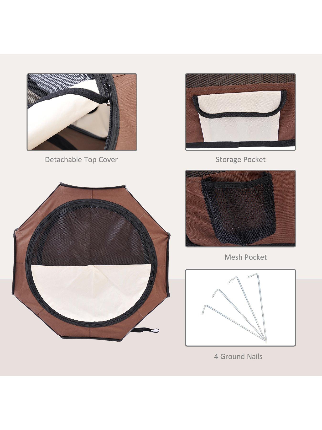 Image 5 of 6 of PawHut Fabric Pet Dog Playpen (37cm x 37cm x 95cm)