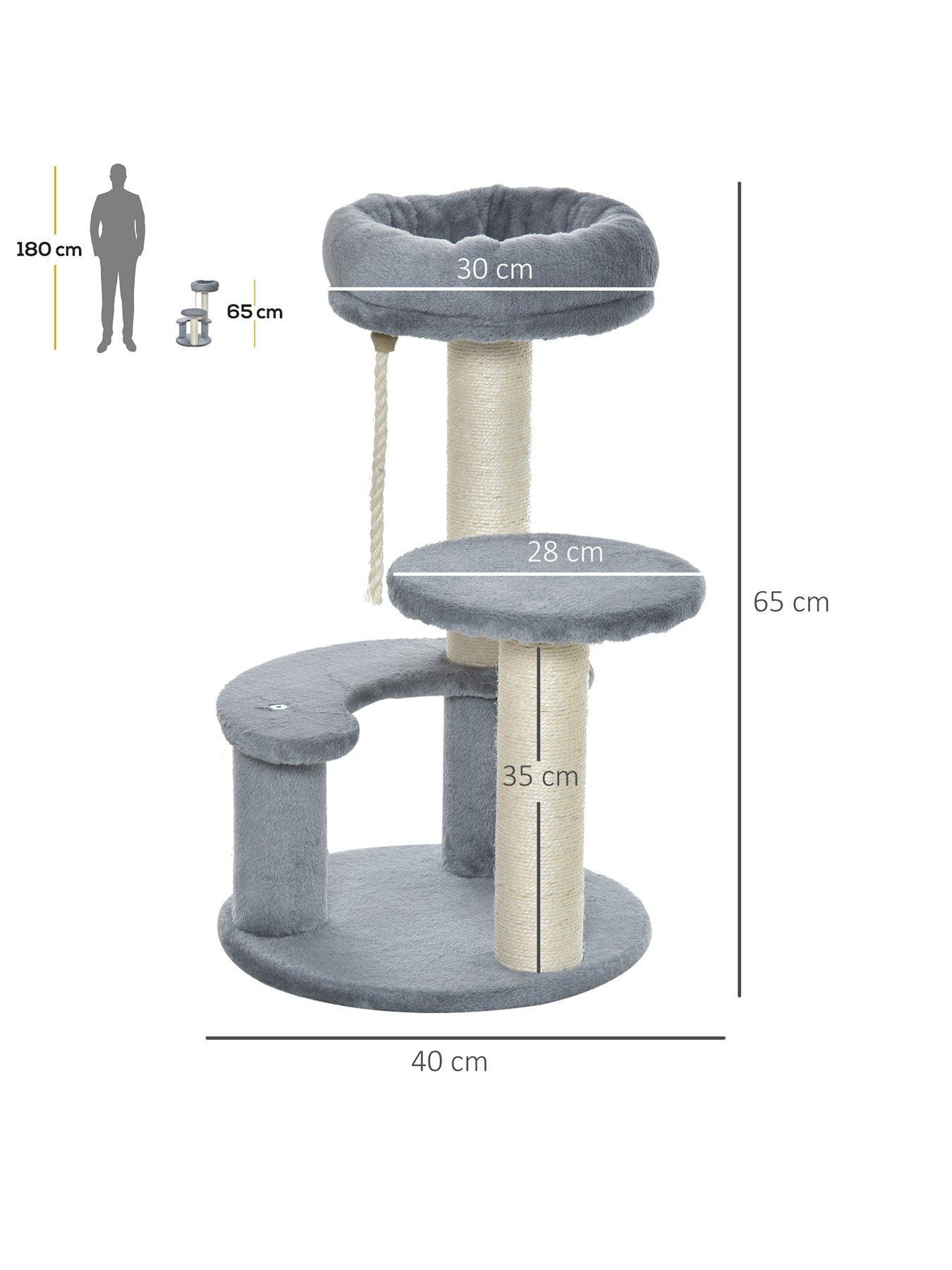 pawhut-pawhut-65-cm-cat-tree-kitty-scratcher-kitten-activity-centreback