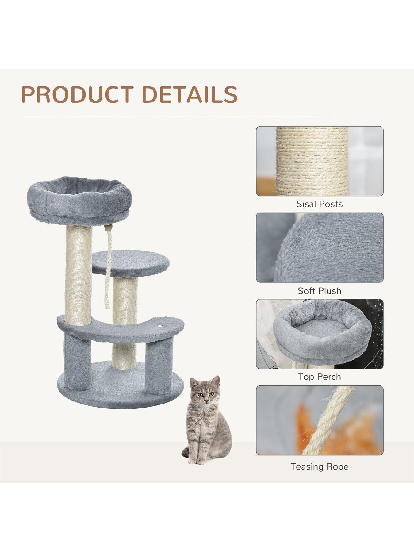 pawhut-pawhut-65-cm-cat-tree-kitty-scratcher-kitten-activity-centreoutfit