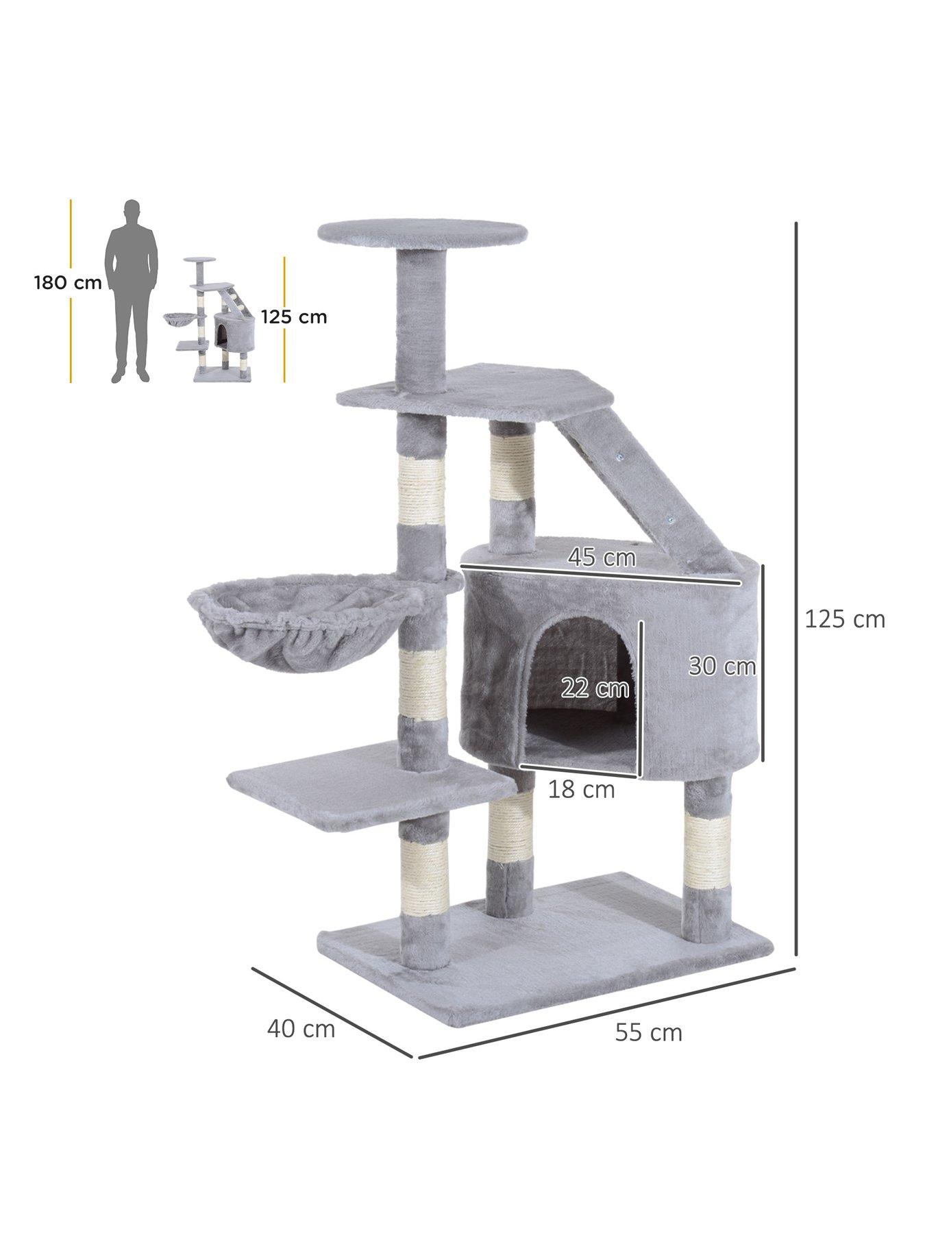 Image 2 of 6 of PawHut Pawhut 125cm Cat Scratching Tower