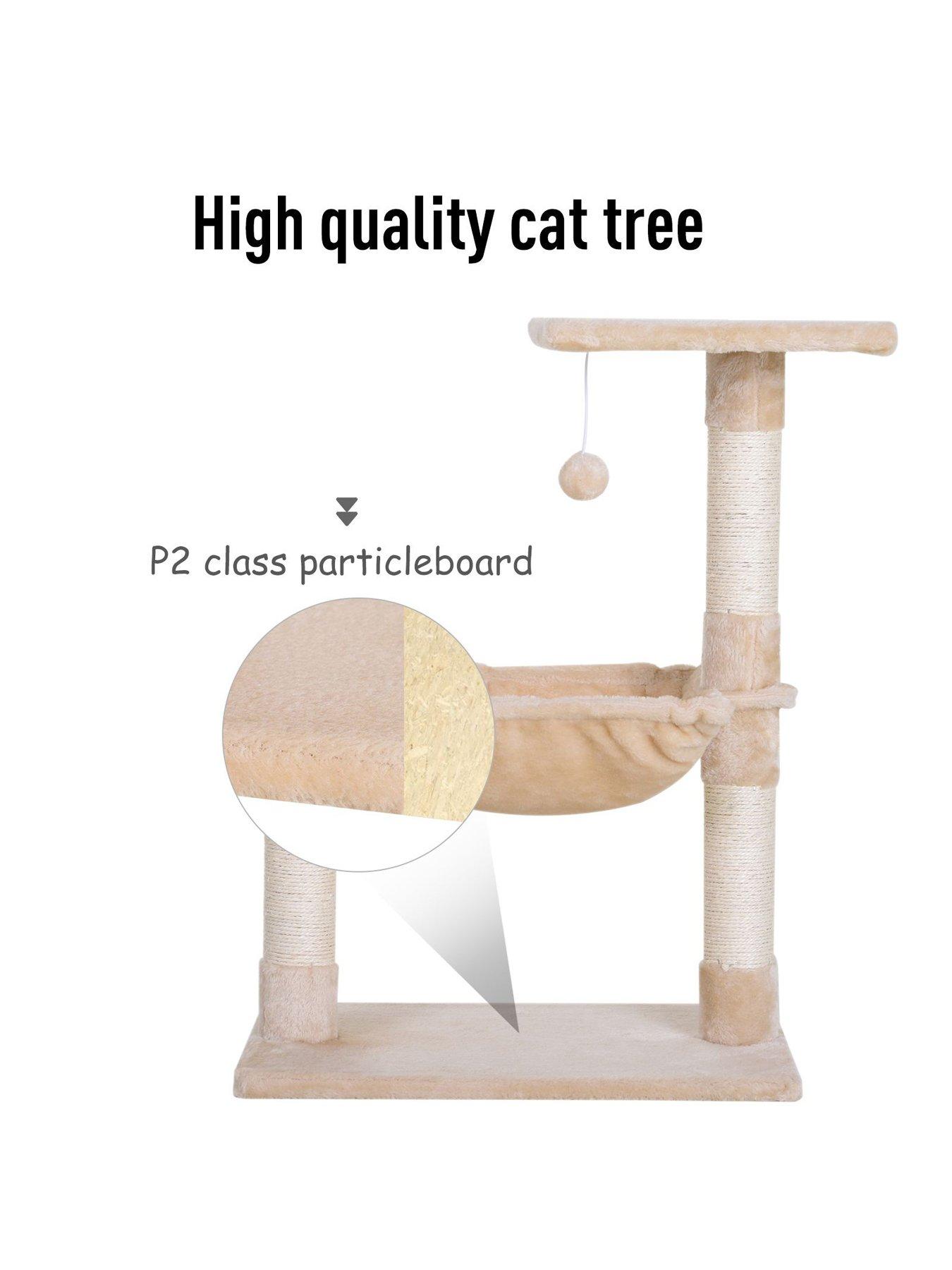 Image 5 of 6 of PawHut Cat Tree Hammock Bed