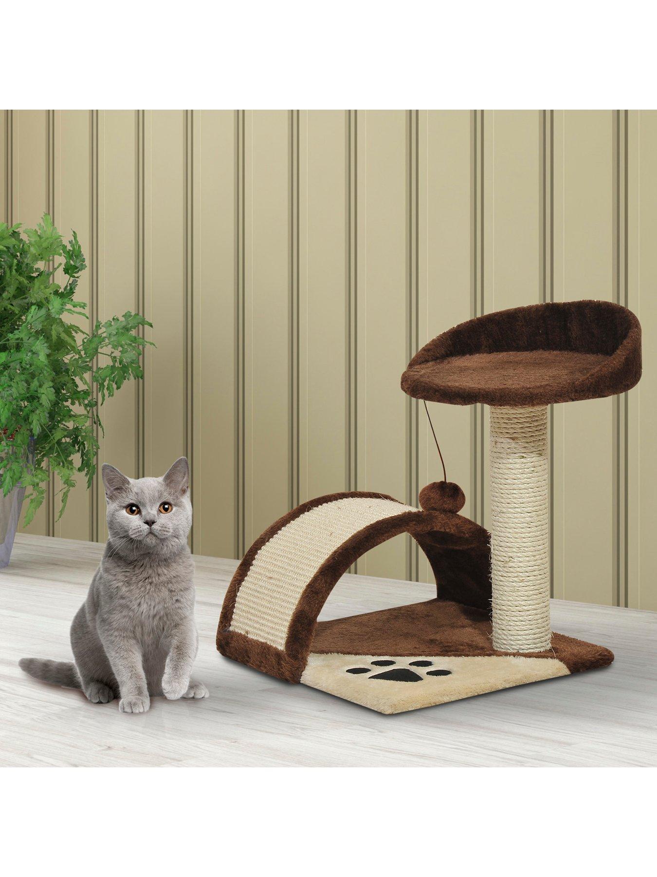 Image 2 of 6 of PawHut Cat Tree Scratching Climbing Playpen