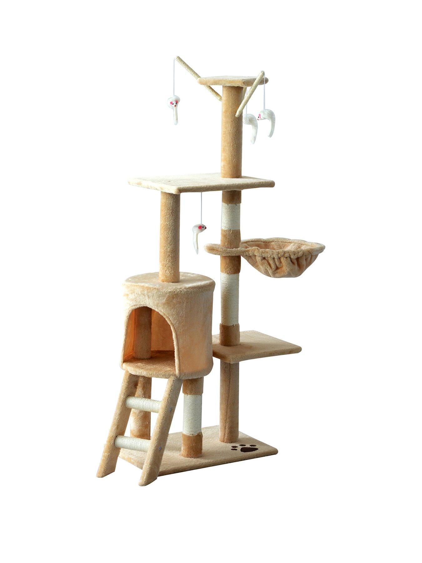 Image of PawHut PawHut Cat Tree House, 131H cm