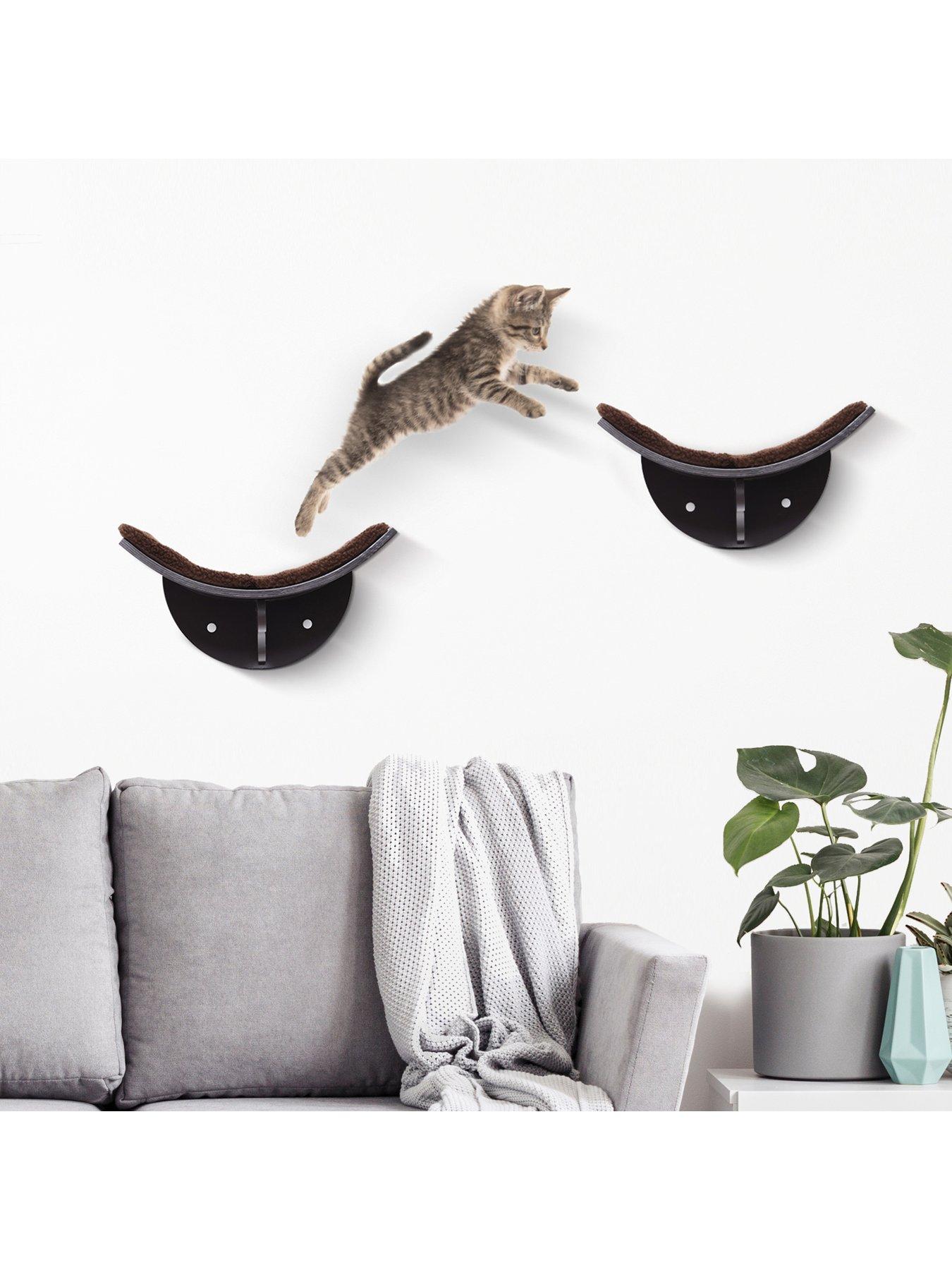 pawhut-pawhut-cats-wall-mounted-mdf-shelf-bedstillFront