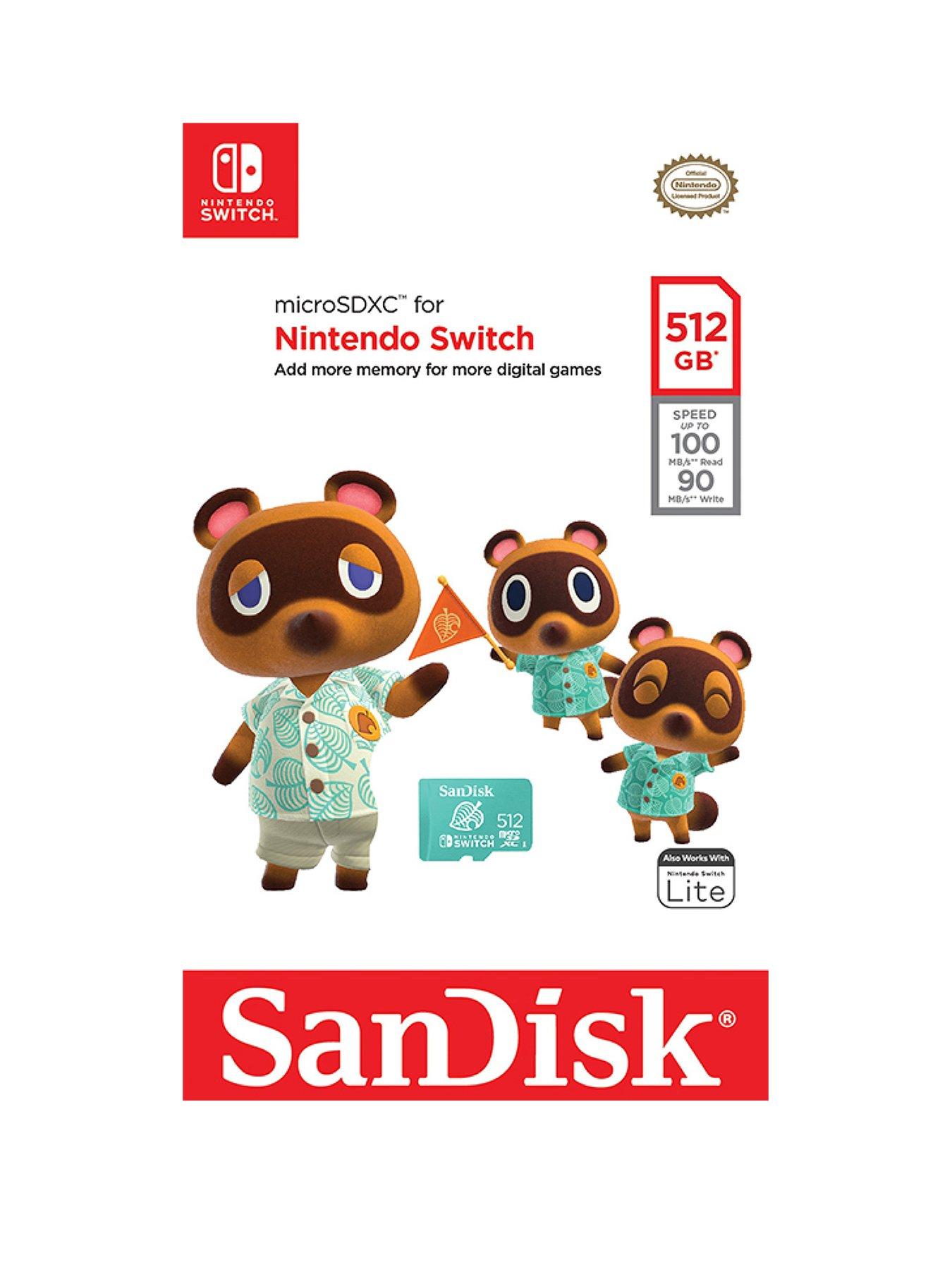 Image 2 of 7 of SanDisk 512GB microSDXC UHS-I card for Nintendo Switch