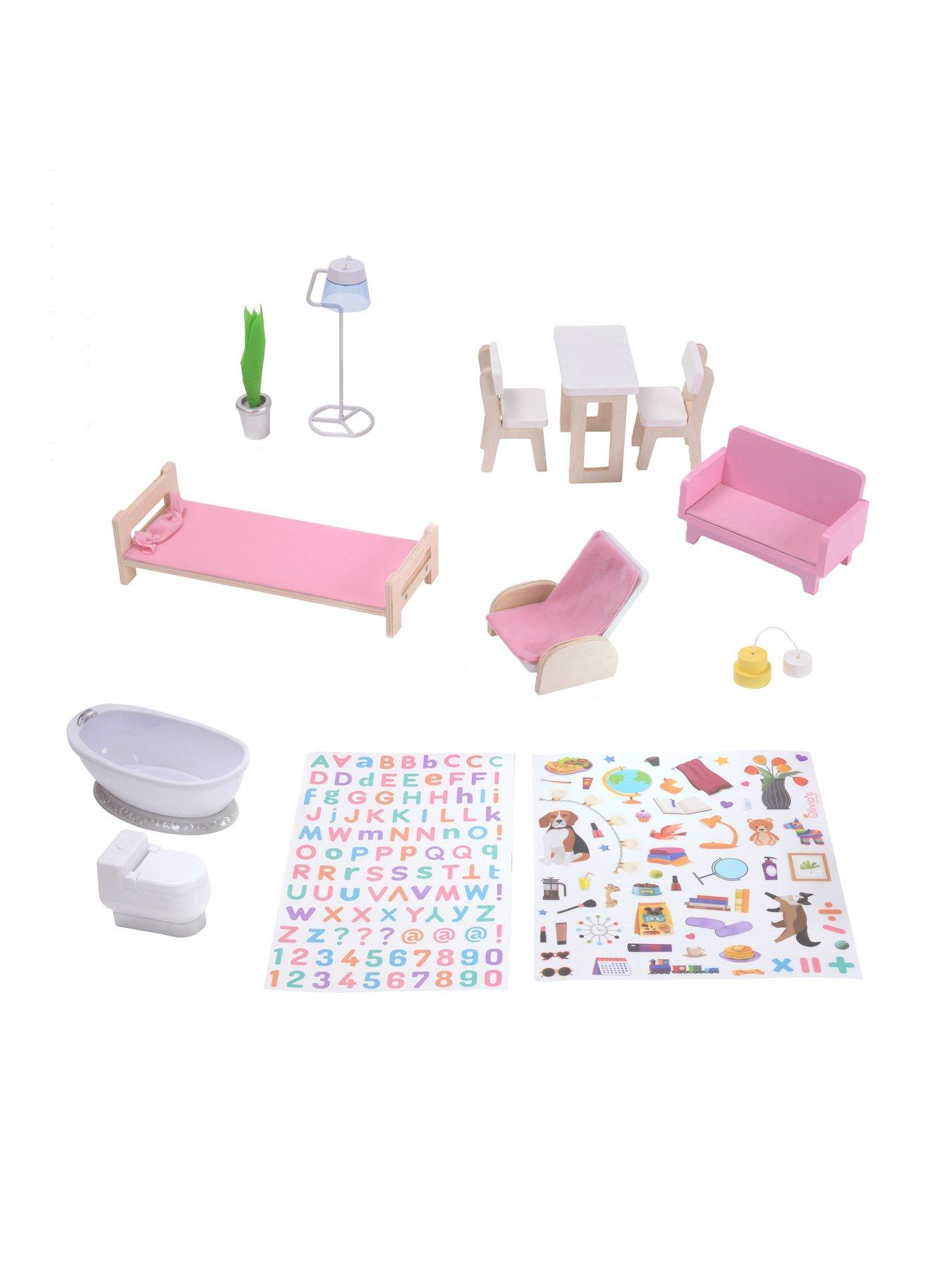 Image 4 of 6 of Teamson Kids Olivia's Little World - Dreamland 3 side open Farmhouse Doll House