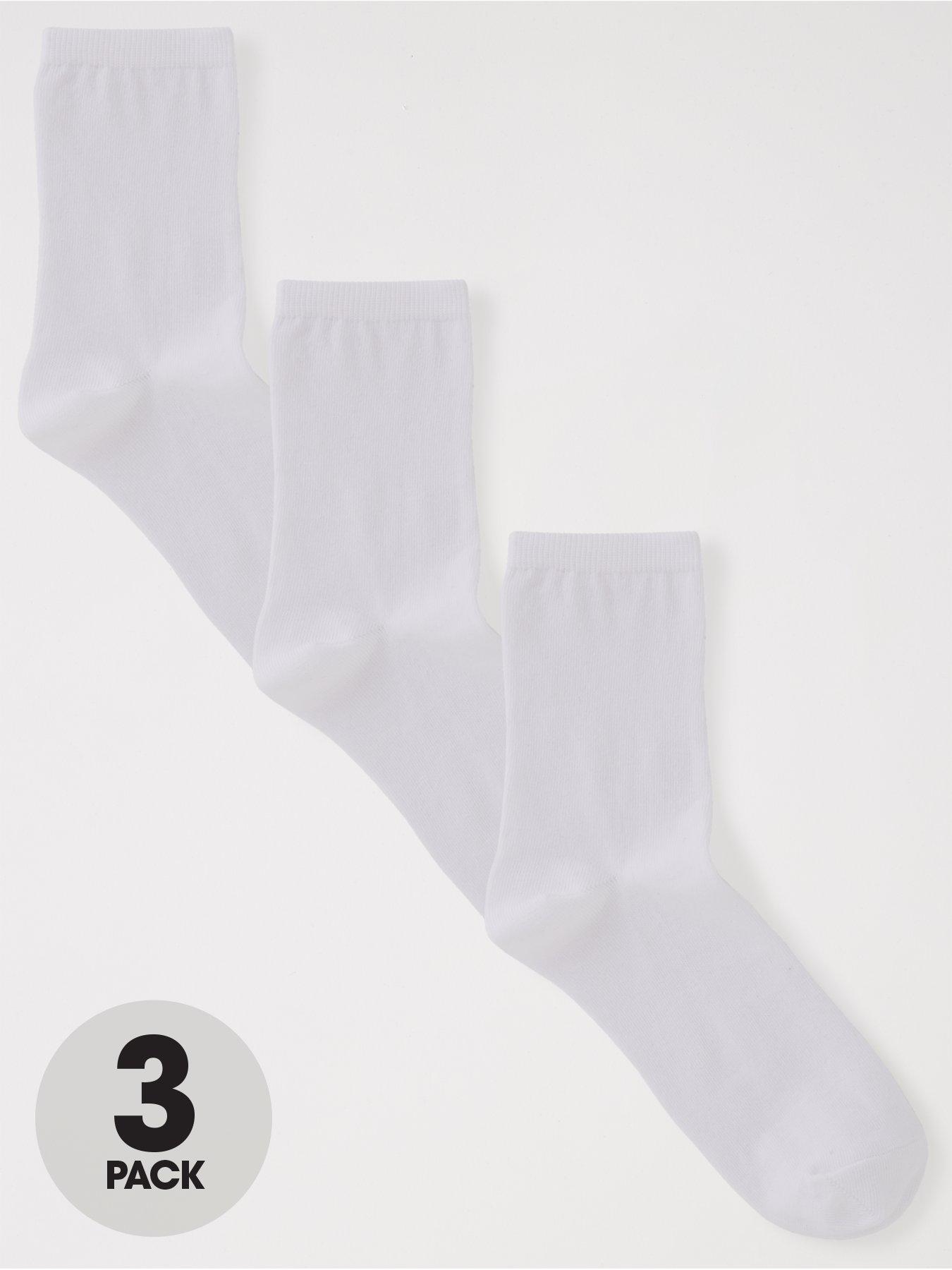 Womens Ellesse Low Cut 3 Pairs Socks Pack Ankle Sock Trainer Black Size 4-8 