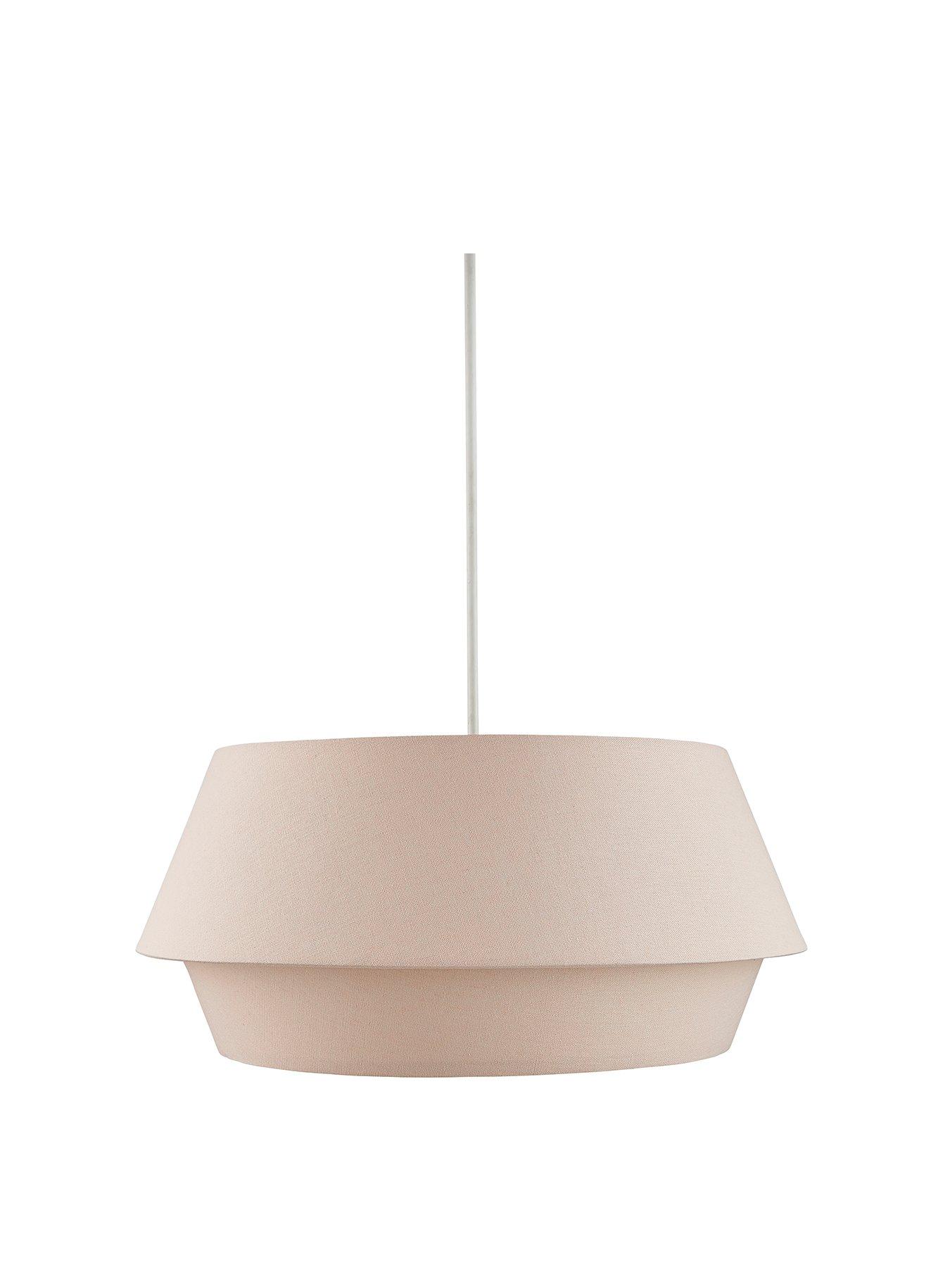 undefined Linen Light Shade - Pink
