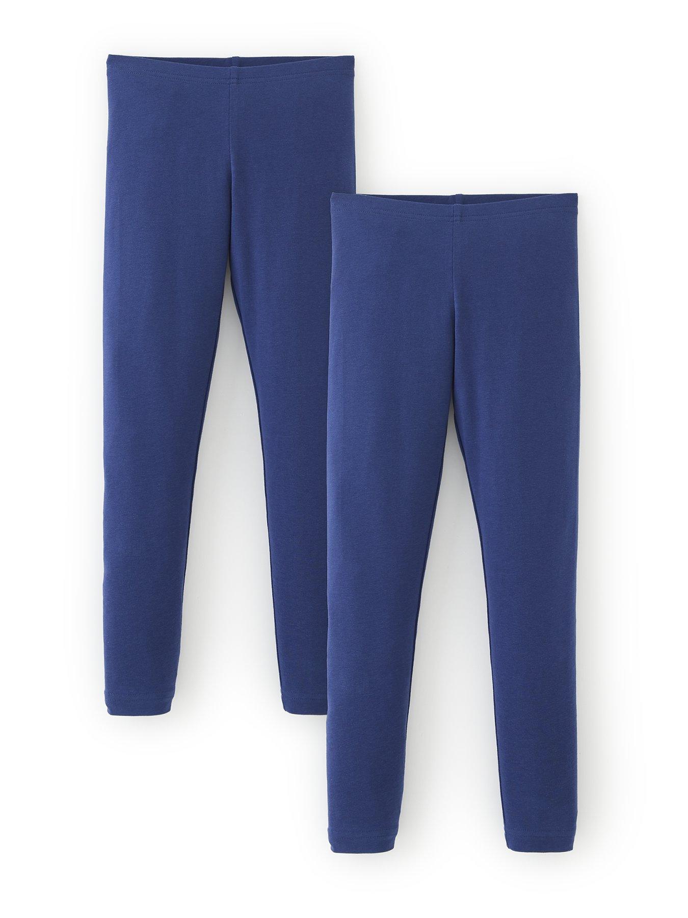 Image 1 of 4 of The Very Collection Girls 2 Pack Leggings - Navy
