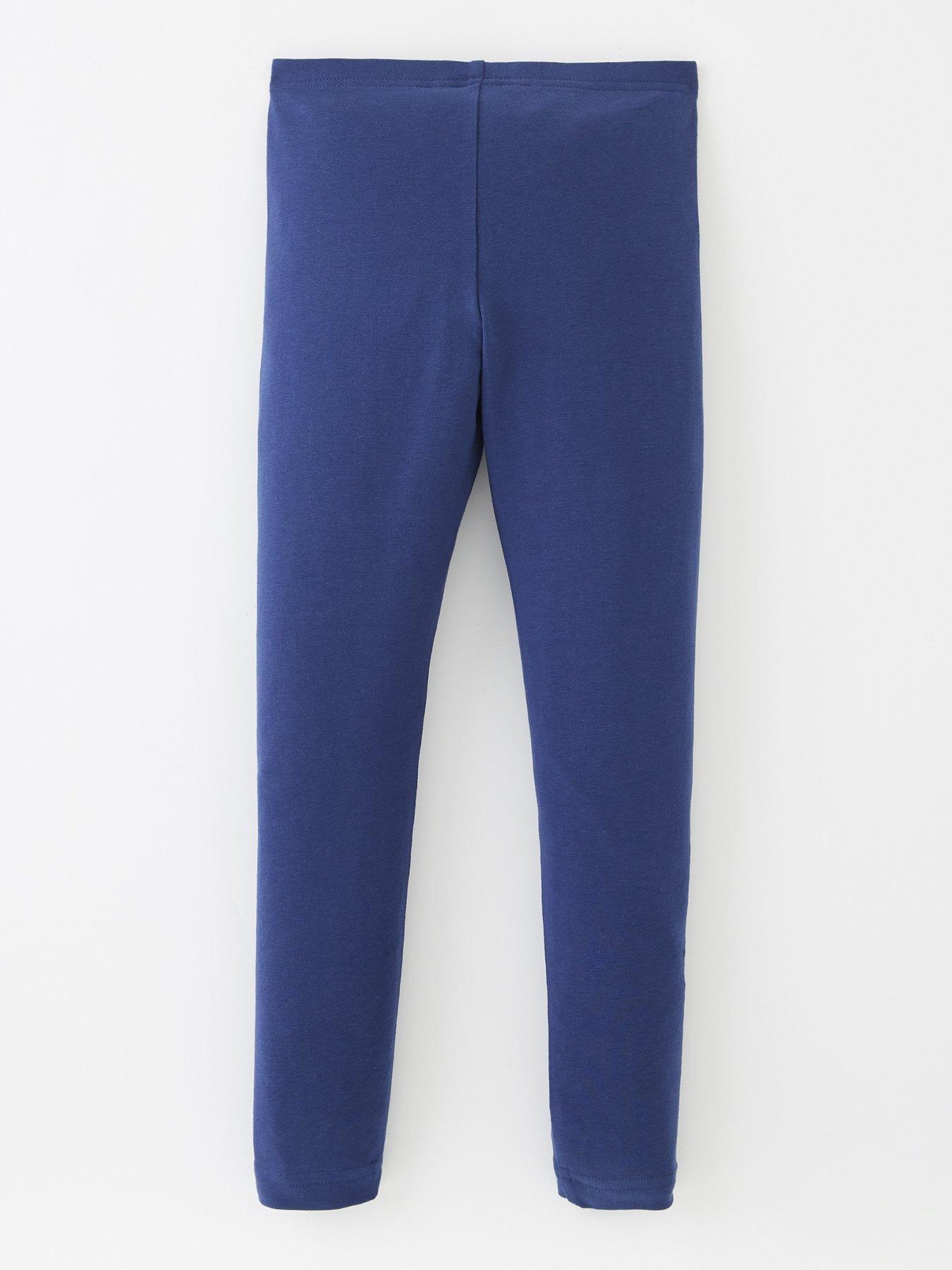 Image 2 of 4 of The Very Collection Girls 2 Pack Leggings - Navy