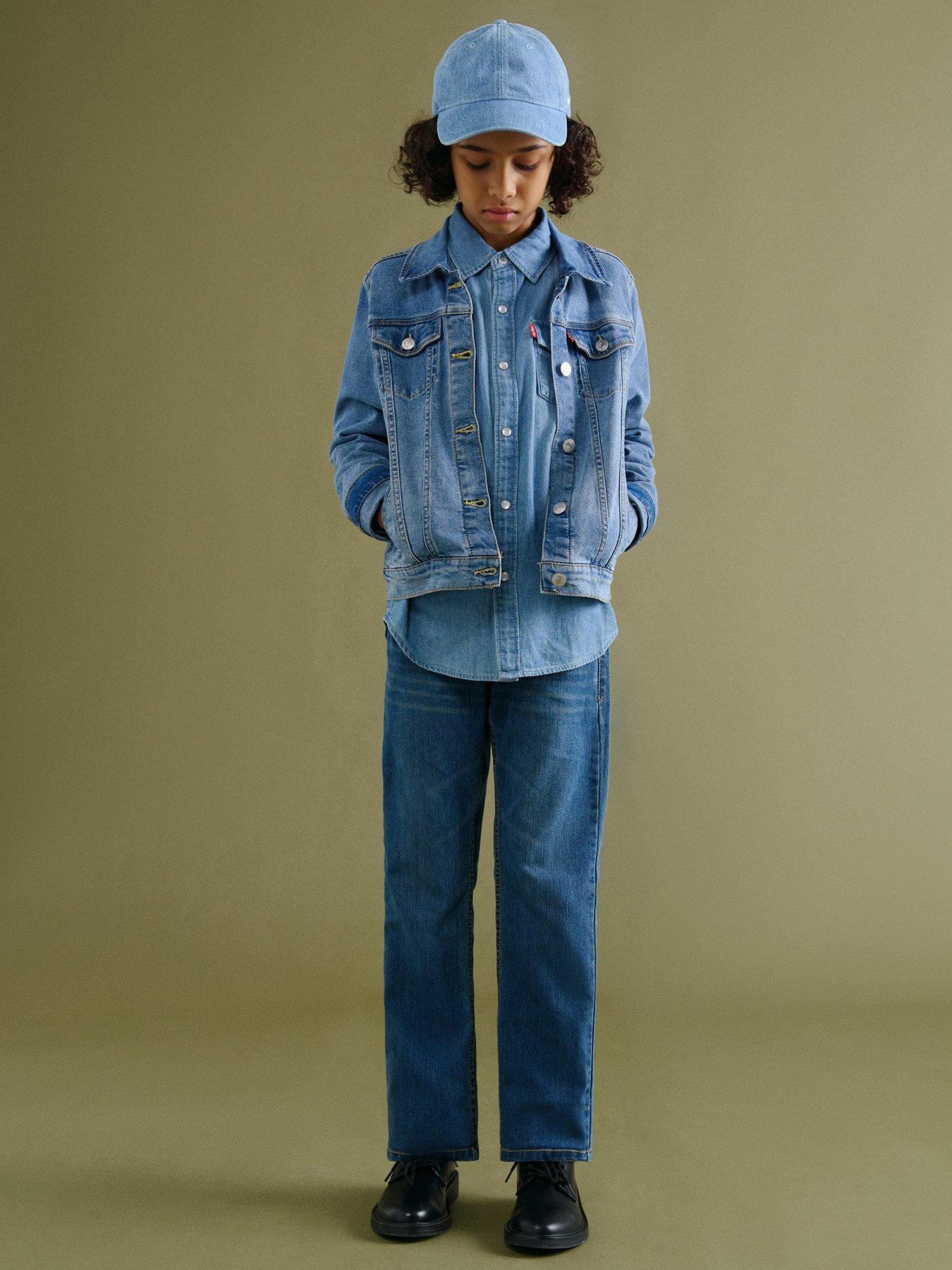 Image 3 of 5 of Levi's Boys Trucker Denim Jacket - Blue