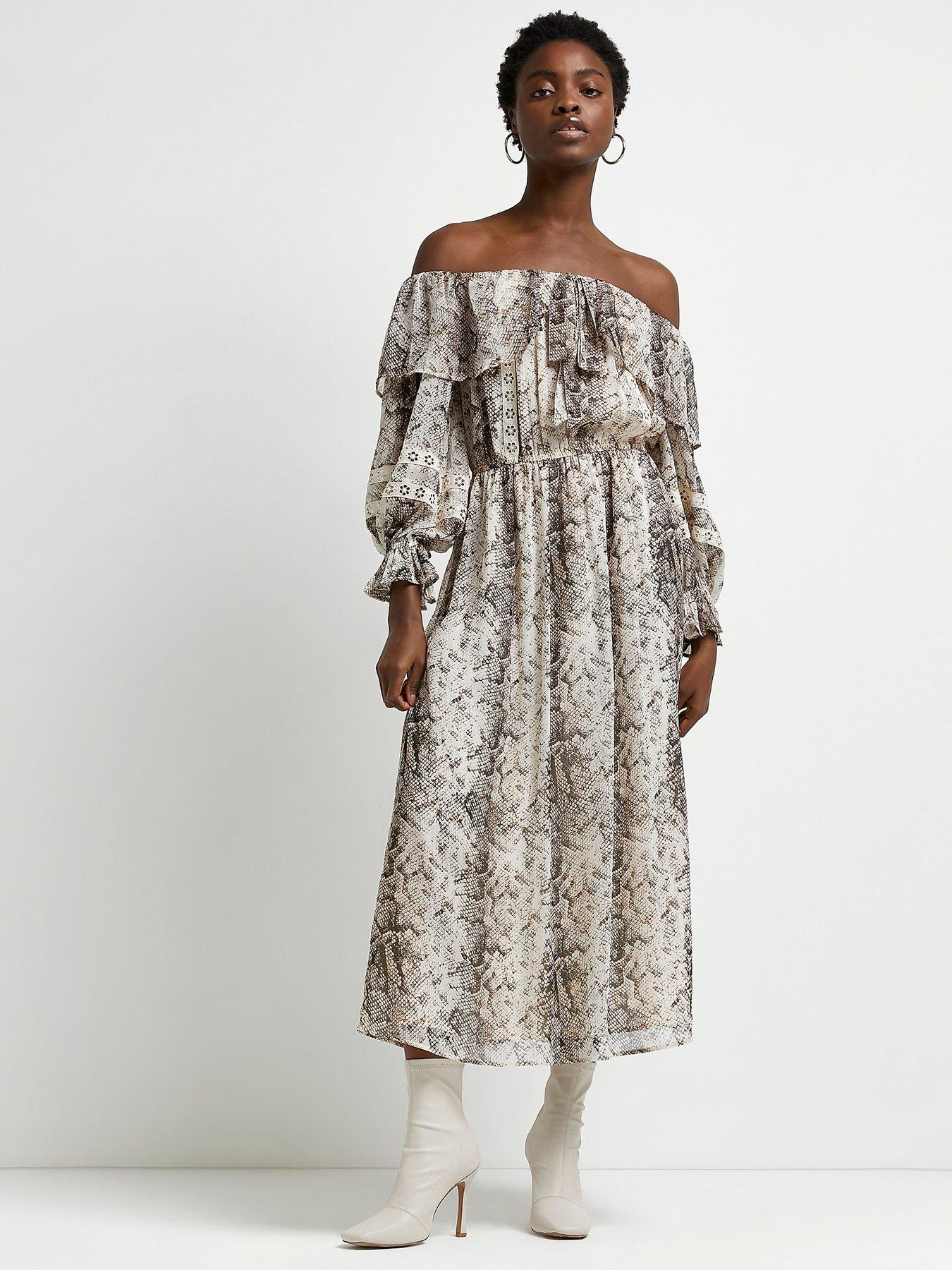 Bardot Midi Dress grey