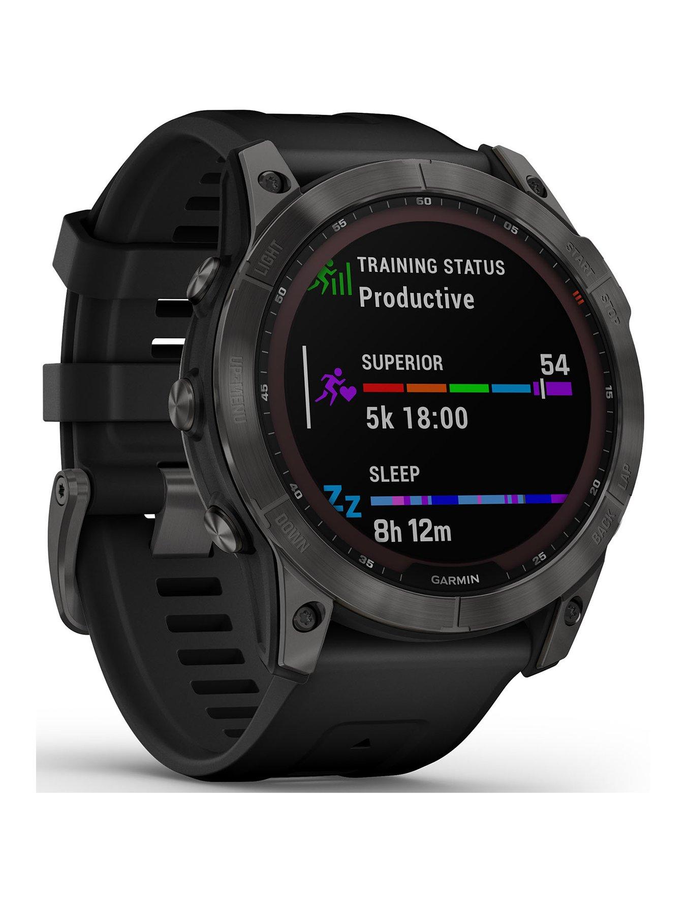 Garmin epix Gen 2 Sapphire Edition Premium Active GPS Touchscreen  Smartwatch, White Titanium  Heart Rate Monitor, Up to 16 Day Battery Life,  Built-in Workouts with Signature Series Charging Bundle : Electronics 