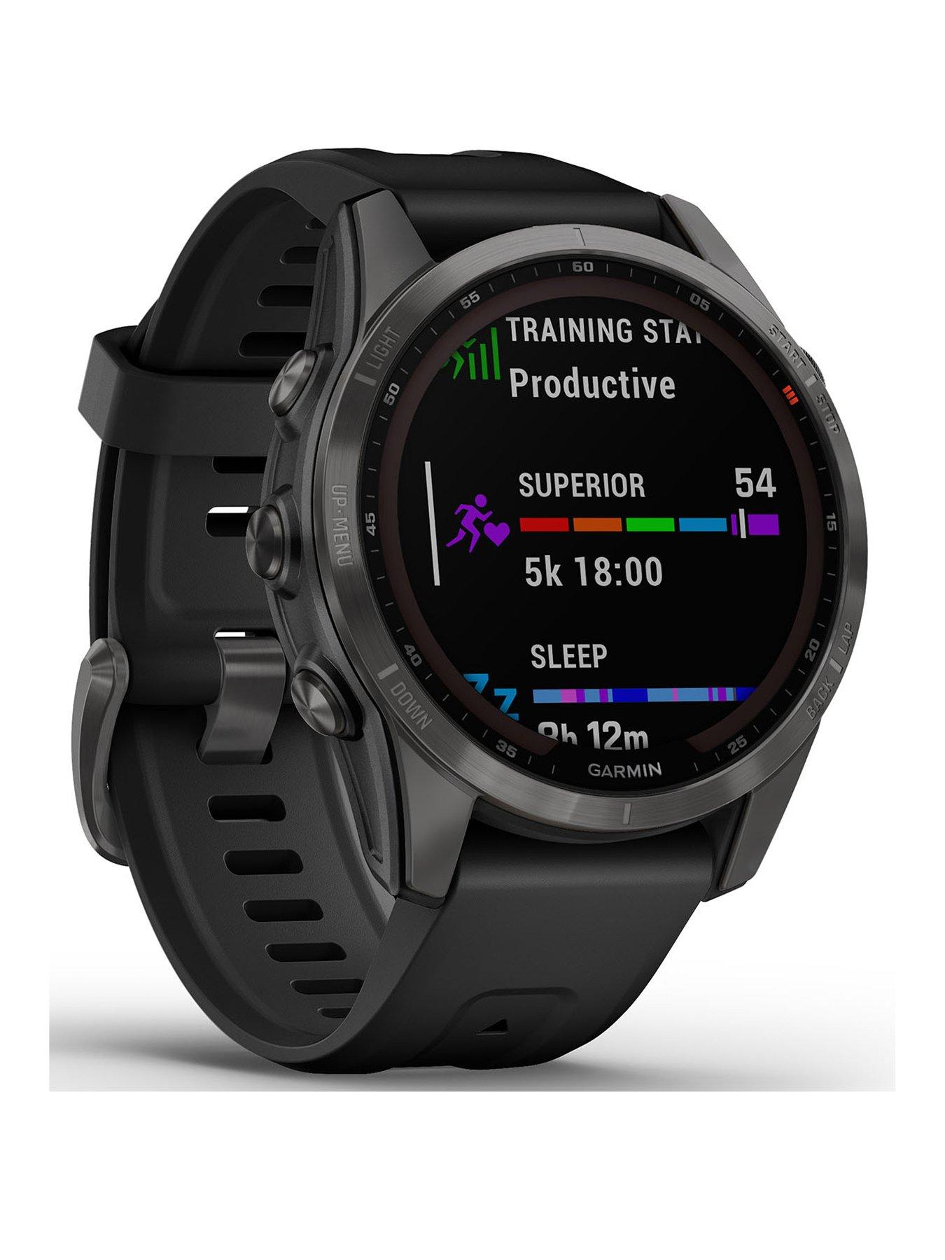  Garmin Forerunner 255 (Slate Gray) GPS Running Smartwatch, Runner's Bundle with HD Screen Protectors & Portable Charger