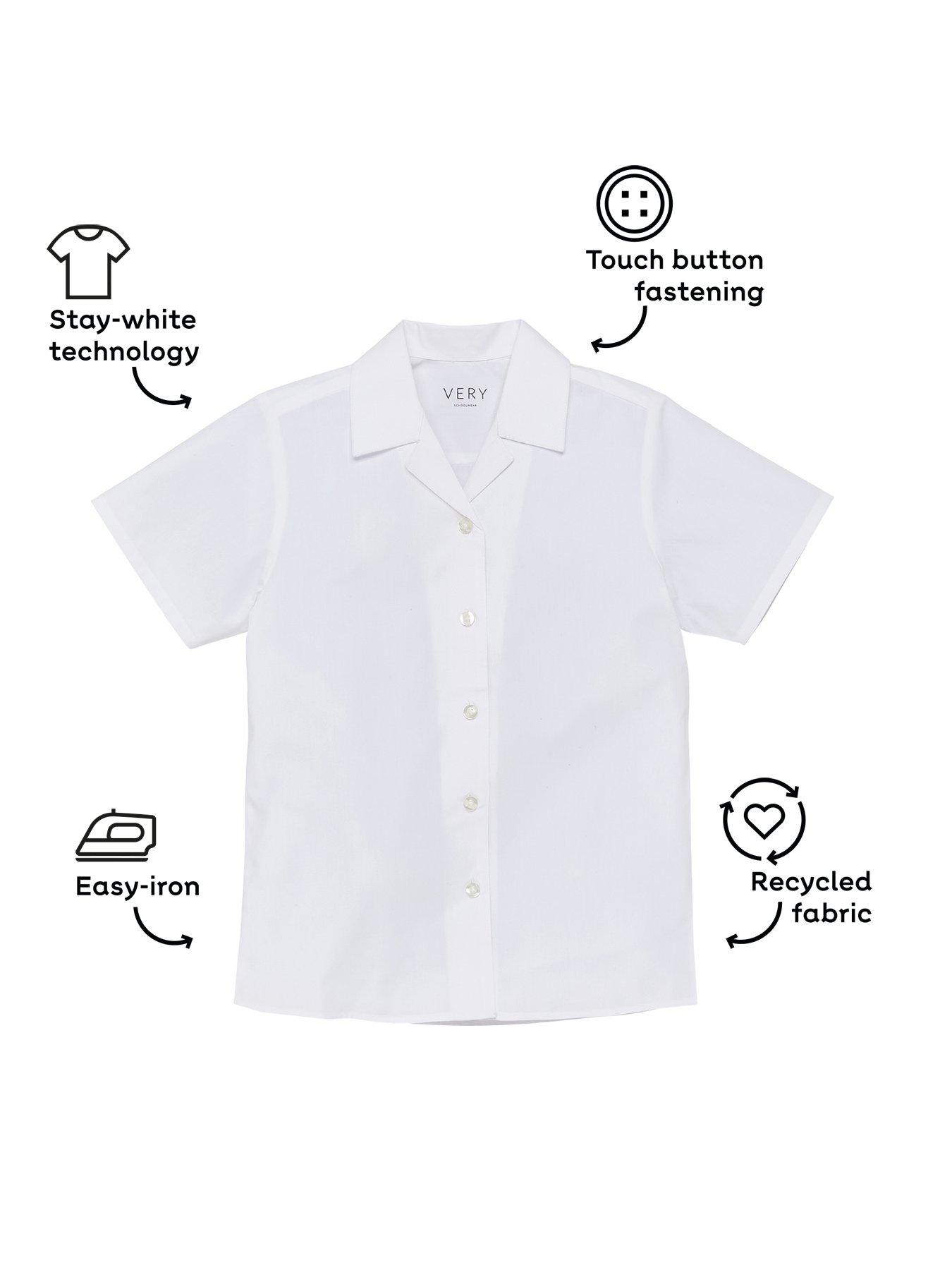 everyday-girls-3-packnbsprevere-short-sleeve-schoolnbspblouse-whiteoutfit