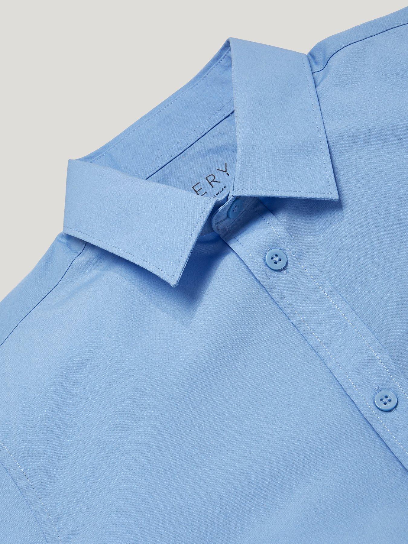Image 5 of 6 of The Very Collection Boys 3 Pack&nbsp;Short Sleeve School&nbsp;Shirts - Blue