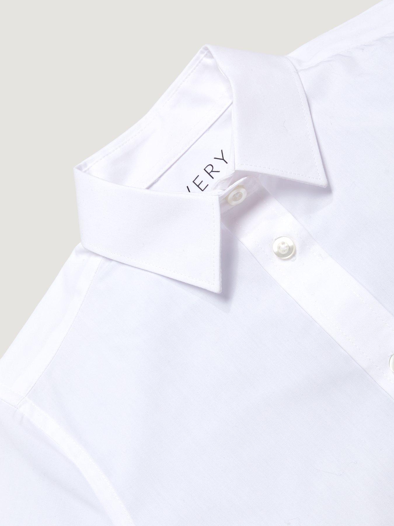 Image 5 of 6 of The Very Collection Boys 3 Pack&nbsp;Short Sleeve School&nbsp;Shirts - White
