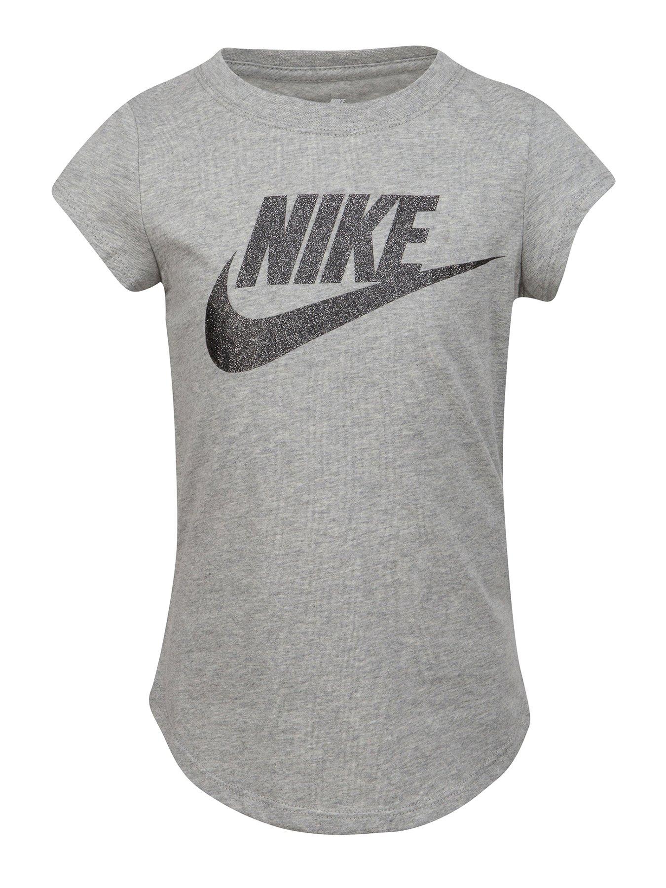 nike-younger-girls-futura-short-sleeve-t-shirt-grey