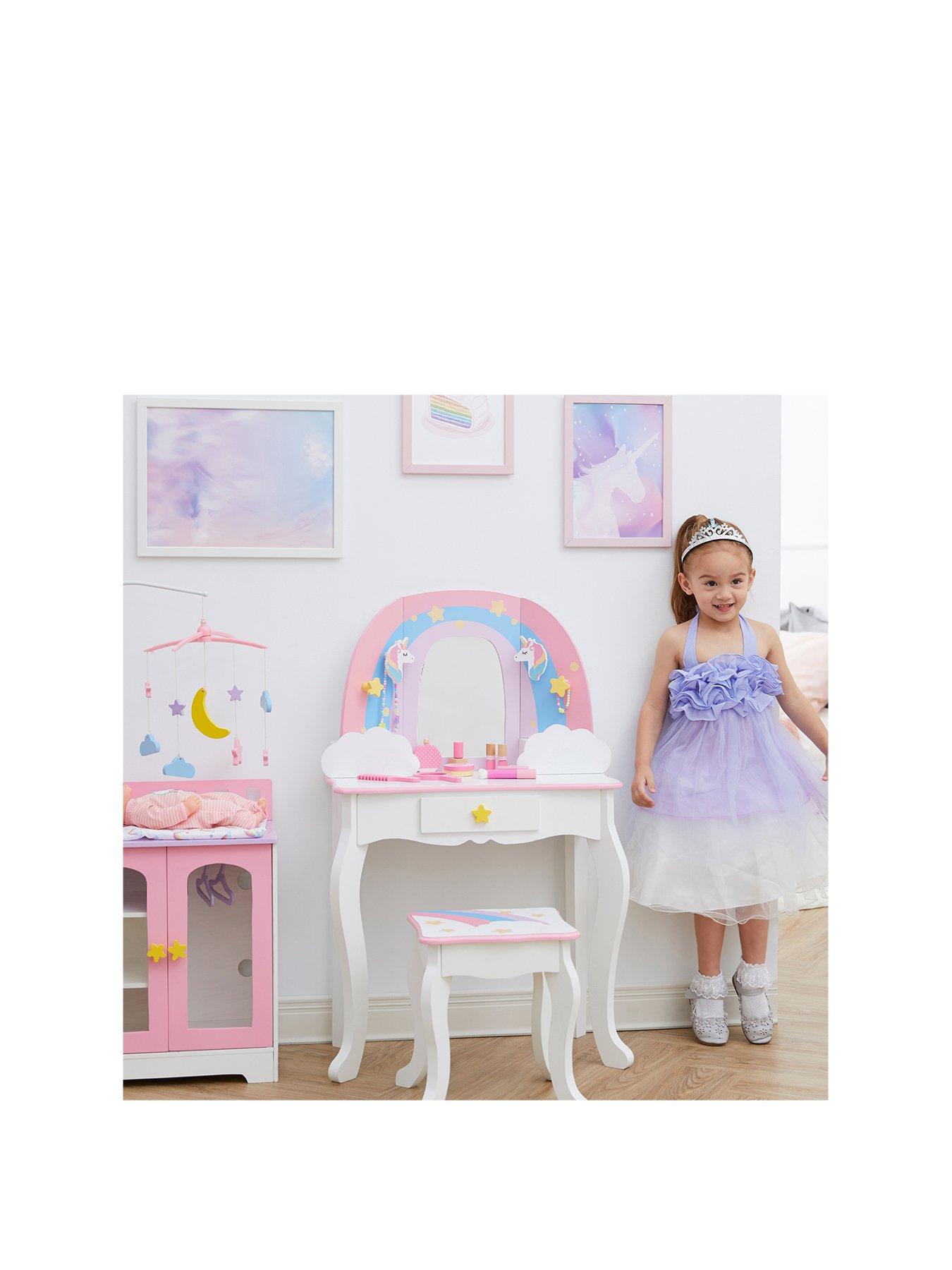 Fantasy Fields Little Dreamer Kids Vanity Table and Stool Set