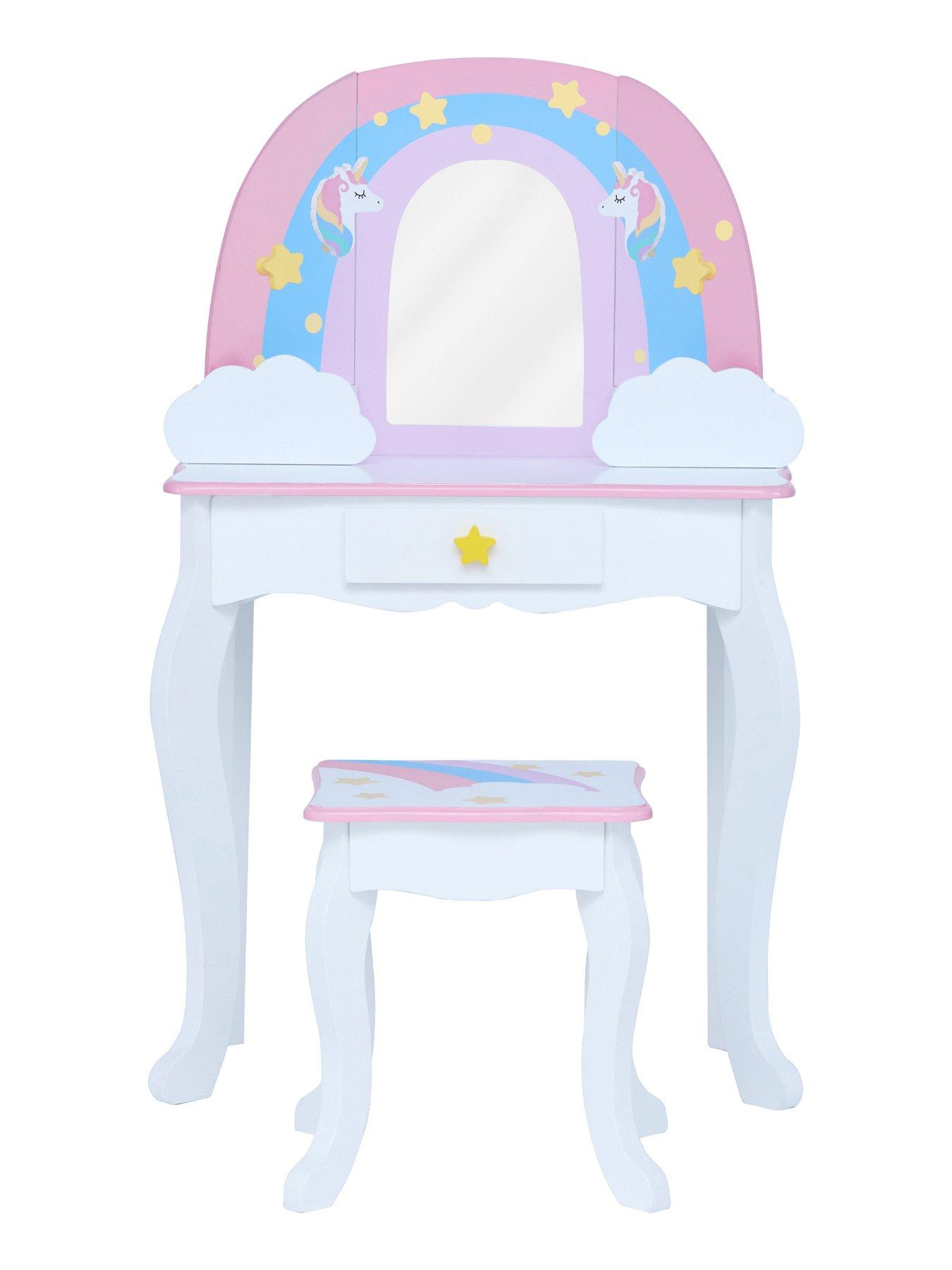 teamson-kids-fantasy-fields-little-dreamer-kidsnbspvanity-table-and-stoolnbspsetdetail