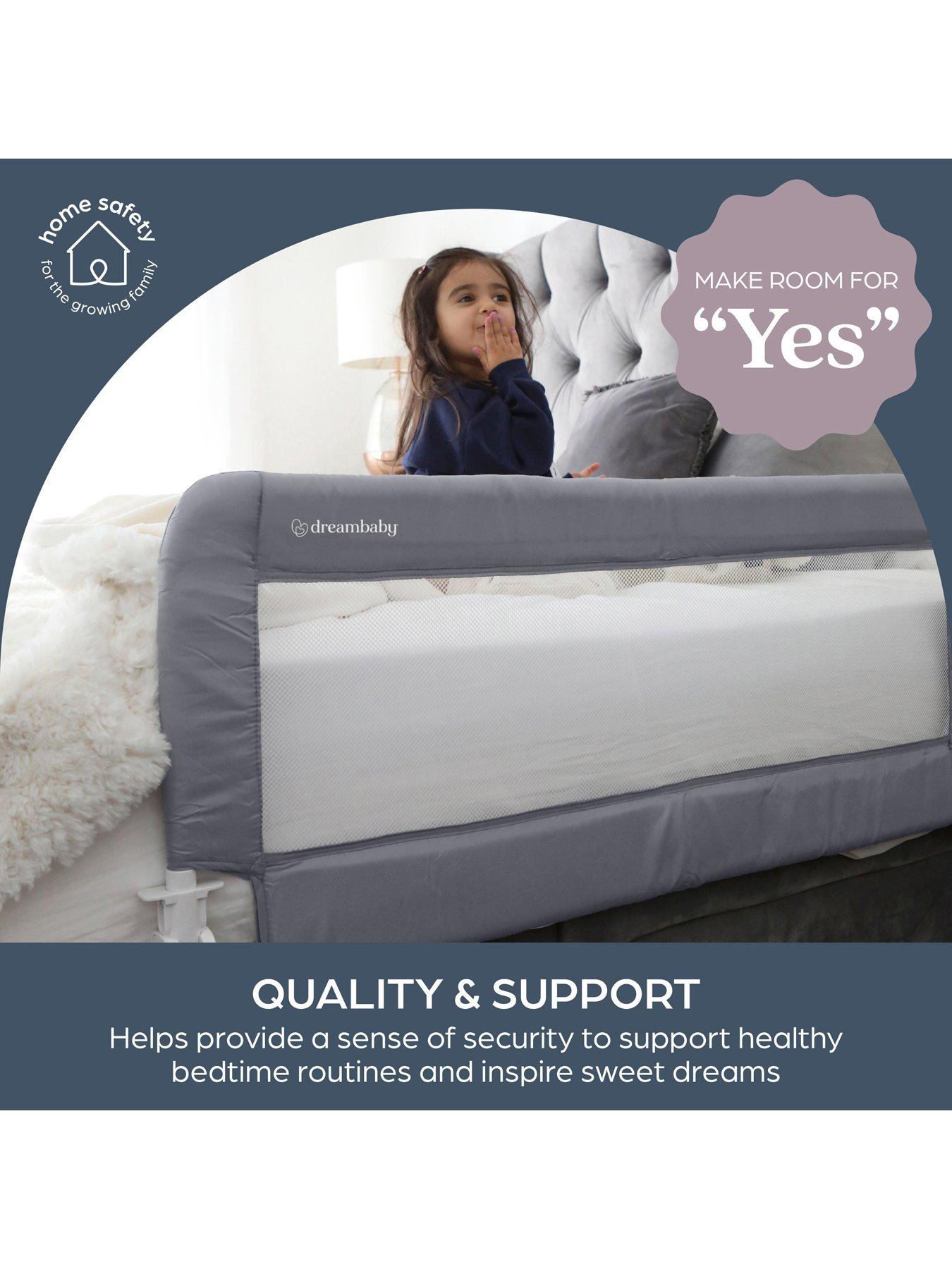 Image 7 of 8 of Dreambaby Dreambaby Milan Padded Bedrail - Grey