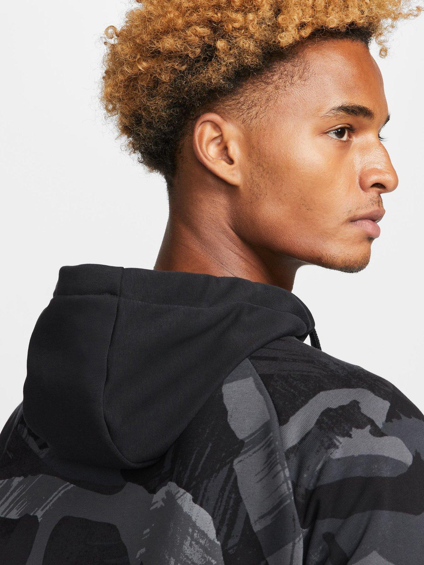 Black and white camo nike hoodie sale