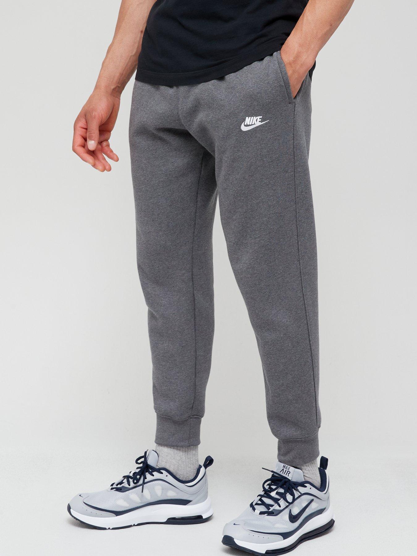 Grey nike cuffed joggers on sale