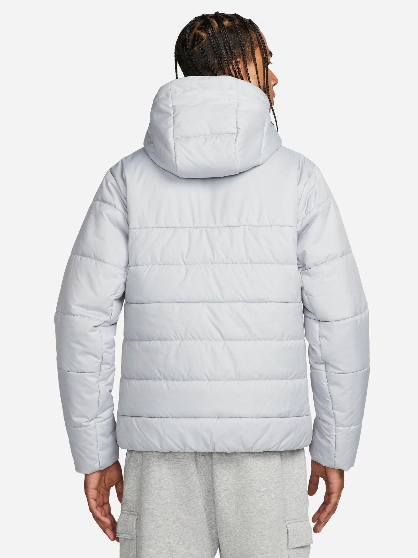 Nike padded down jacket hot sale grey