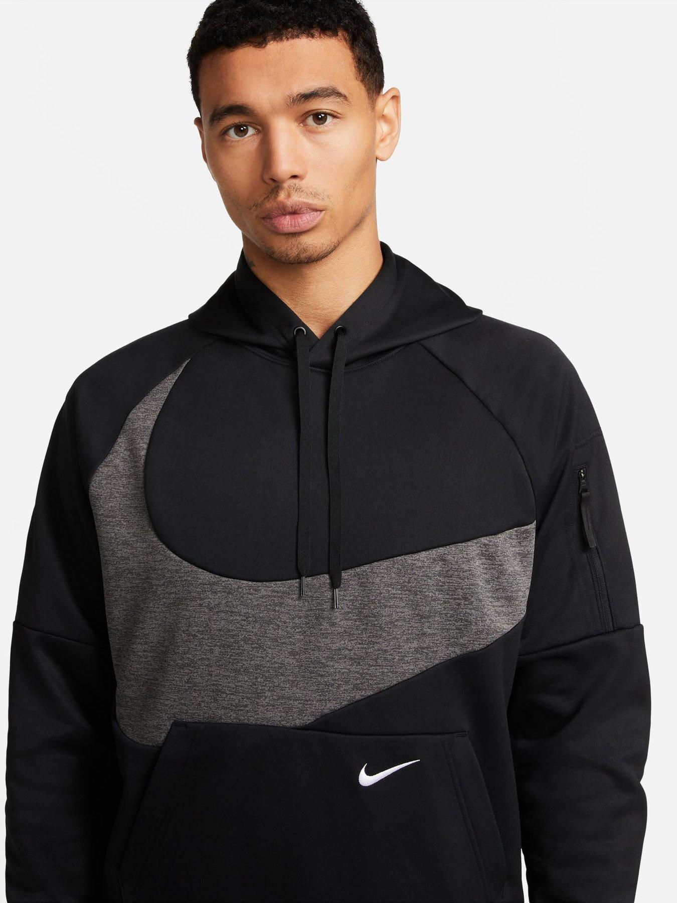 Nike Train Therma Swoosh Pullover Hoodie Plus Size Black Grey Very Ireland