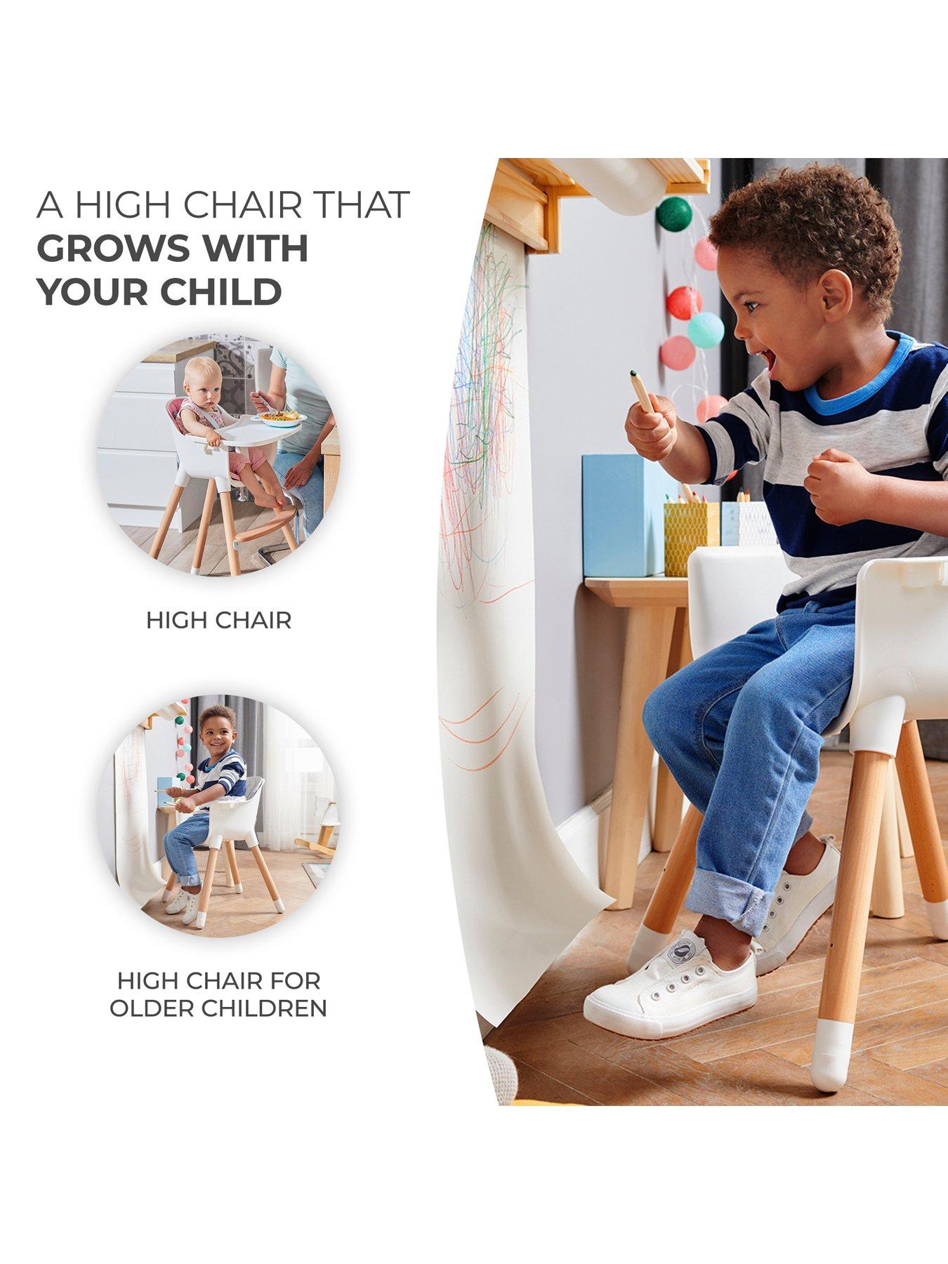 Image 3 of 8 of Kinderkraft Sienna High Chair&nbsp;- Grey