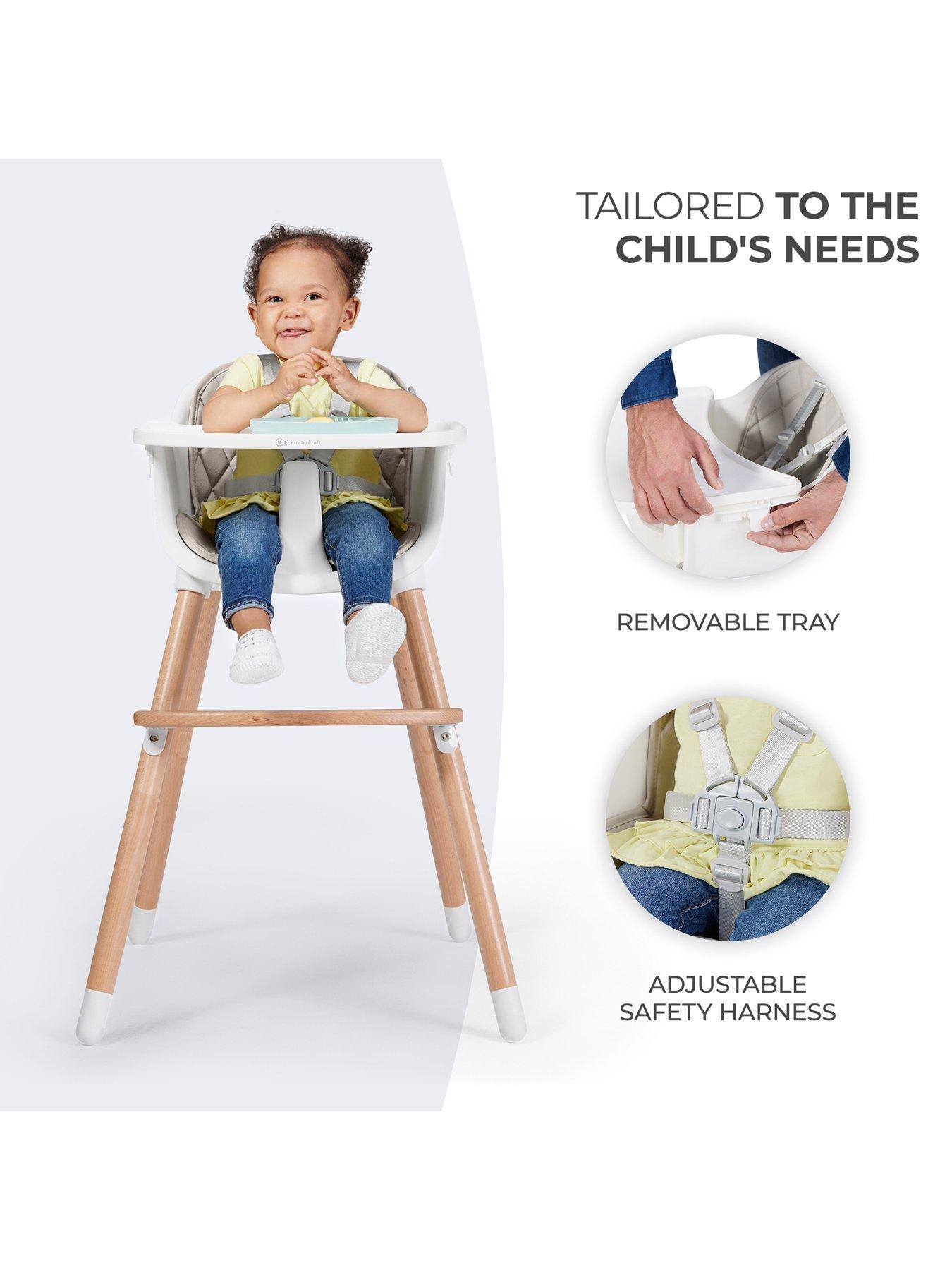 Image 4 of 8 of Kinderkraft Sienna High Chair&nbsp;- Grey