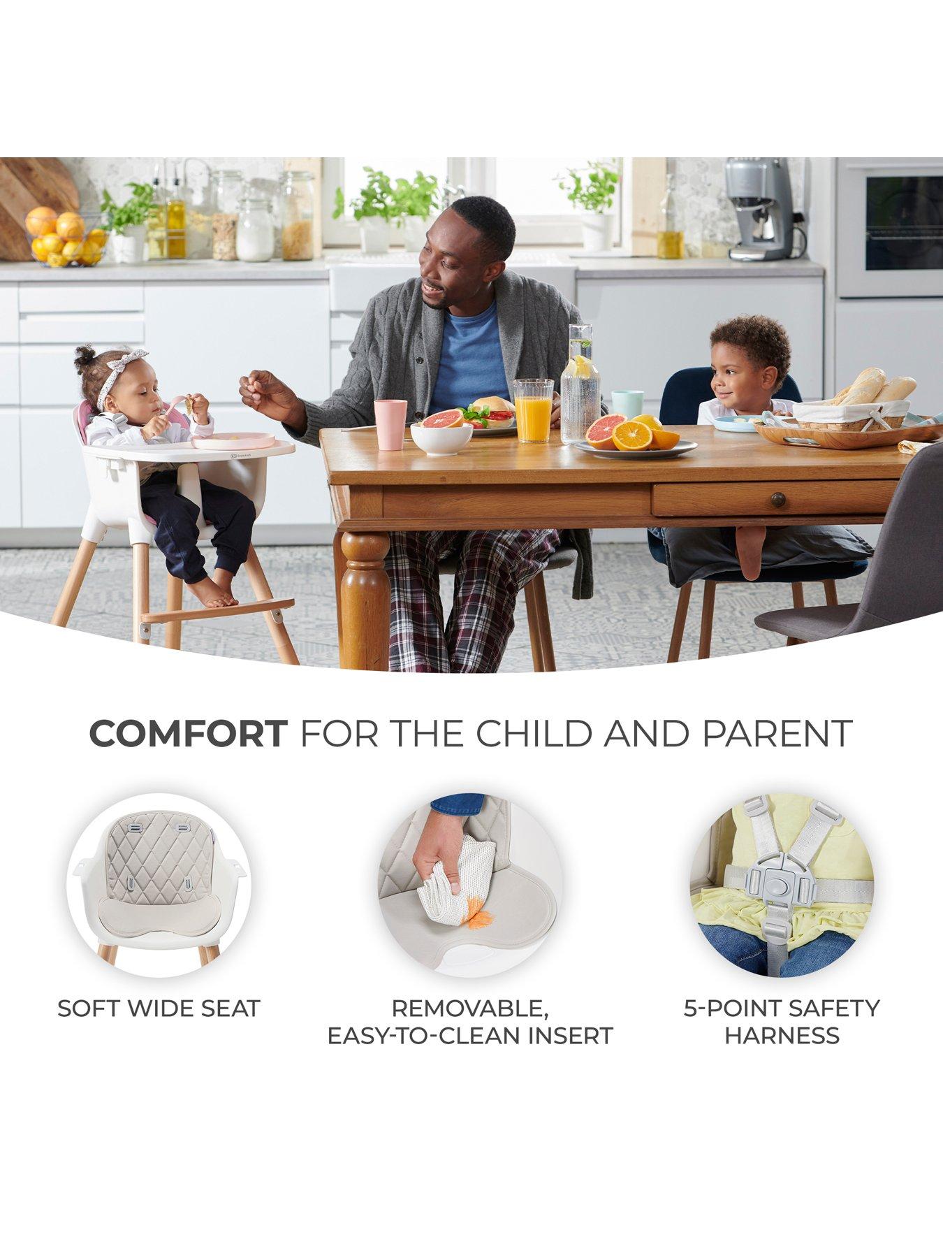 Image 7 of 8 of Kinderkraft Sienna High Chair&nbsp;- Grey
