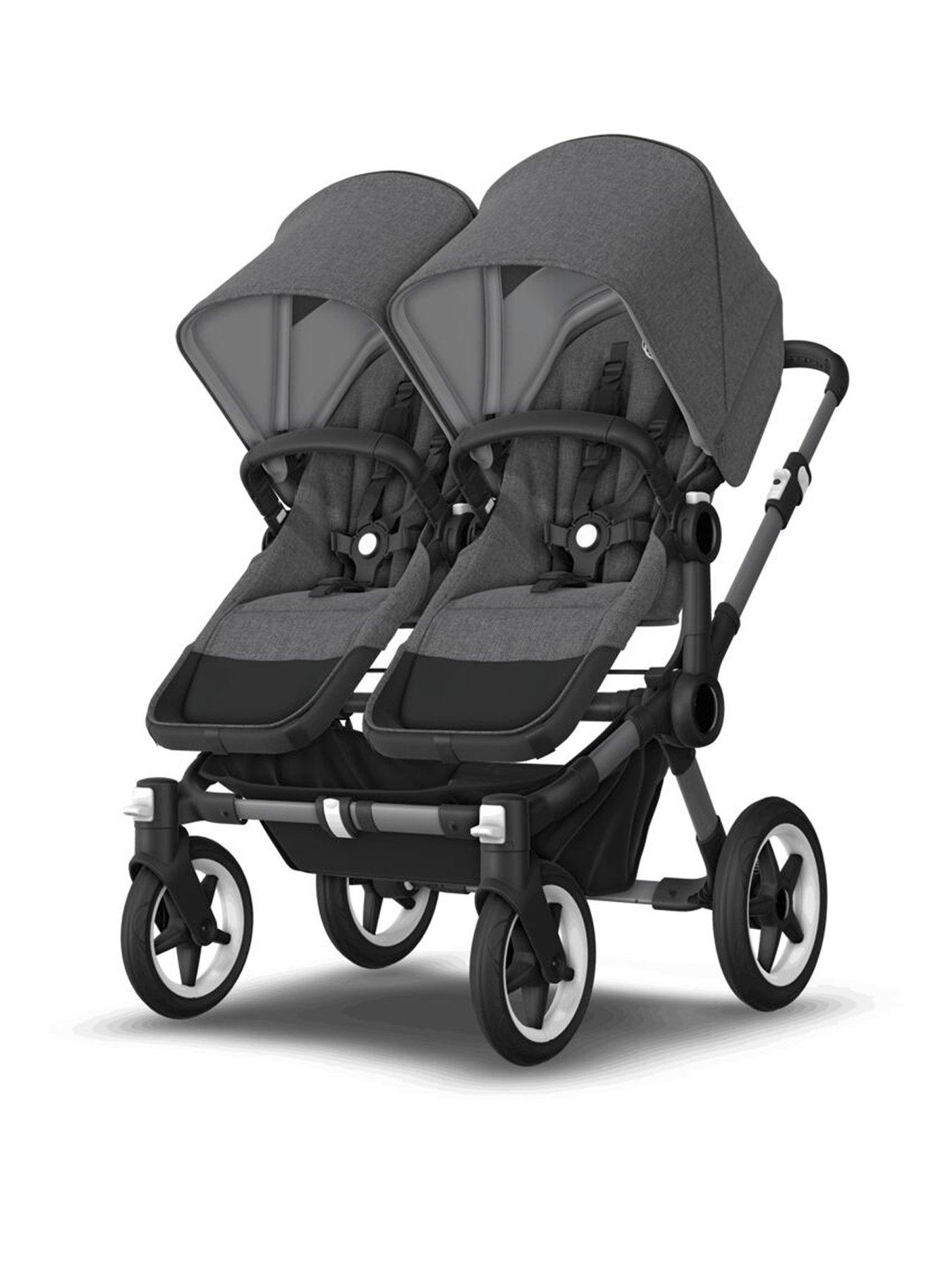 Image 1 of 6 of Bugaboo Donkey 5 Twin Extension Complete Pushchair (Grey Melange)