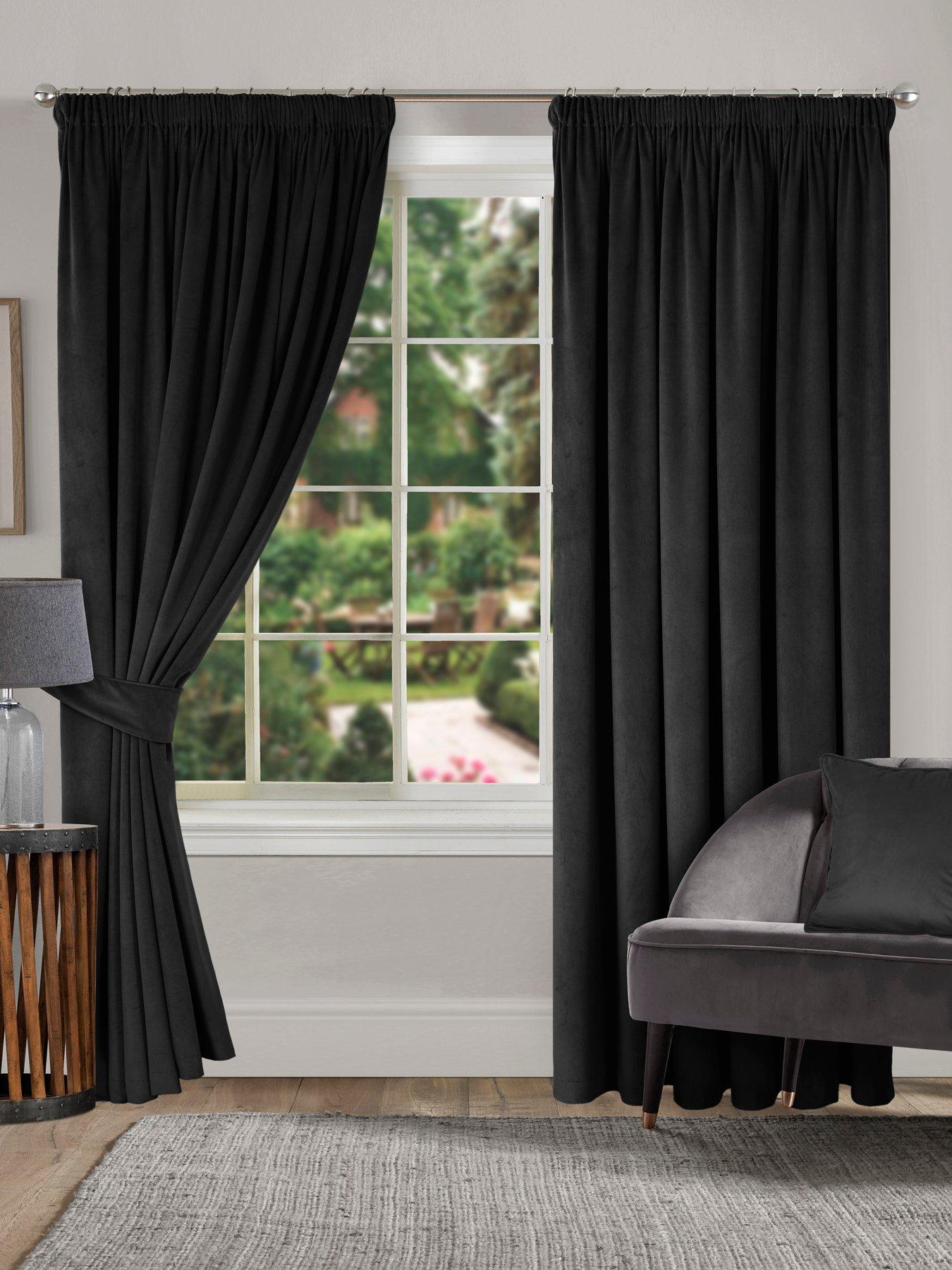 very-home-montreal-velour-pencil-pleat-linednbspcurtains