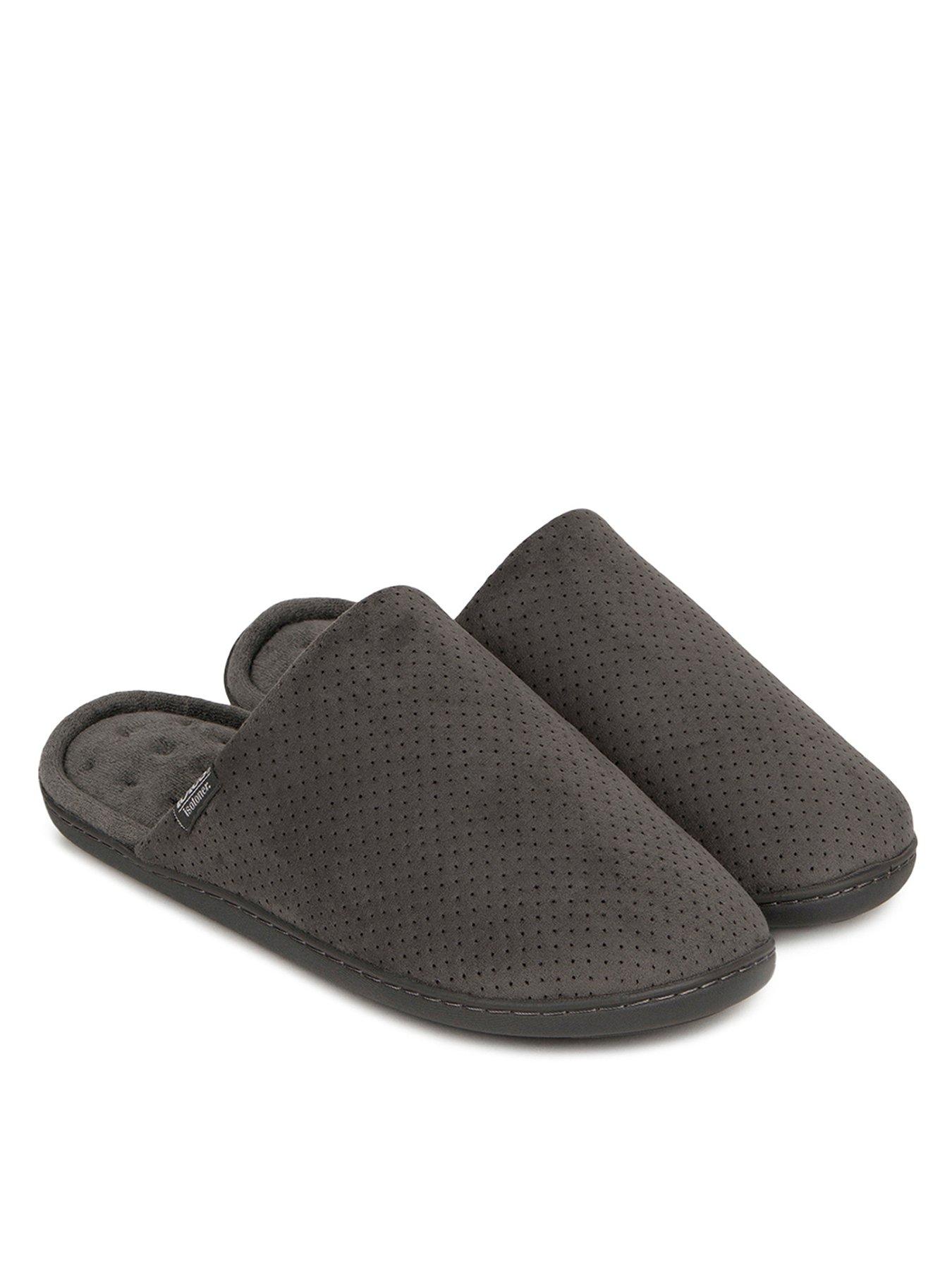 Airtex Suedette Mule Slippers with 360 Comfort & Pillowstep - Grey | Very Ireland